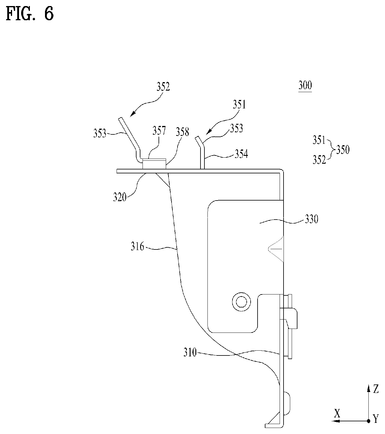 Patent US12297580 Figure 6 – Laundry treating apparatus