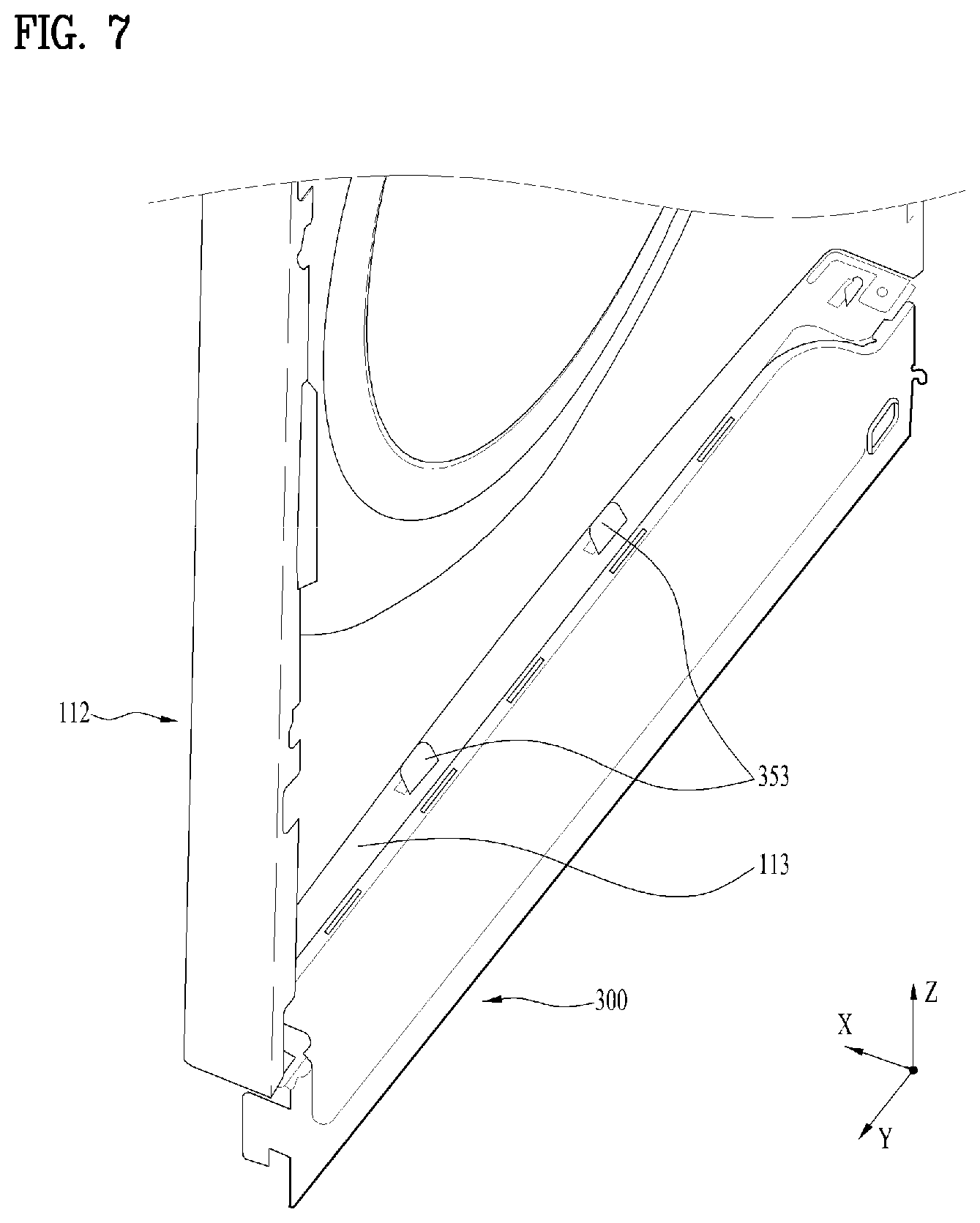 Patent US12297580 Figure 7 – Laundry treating apparatus