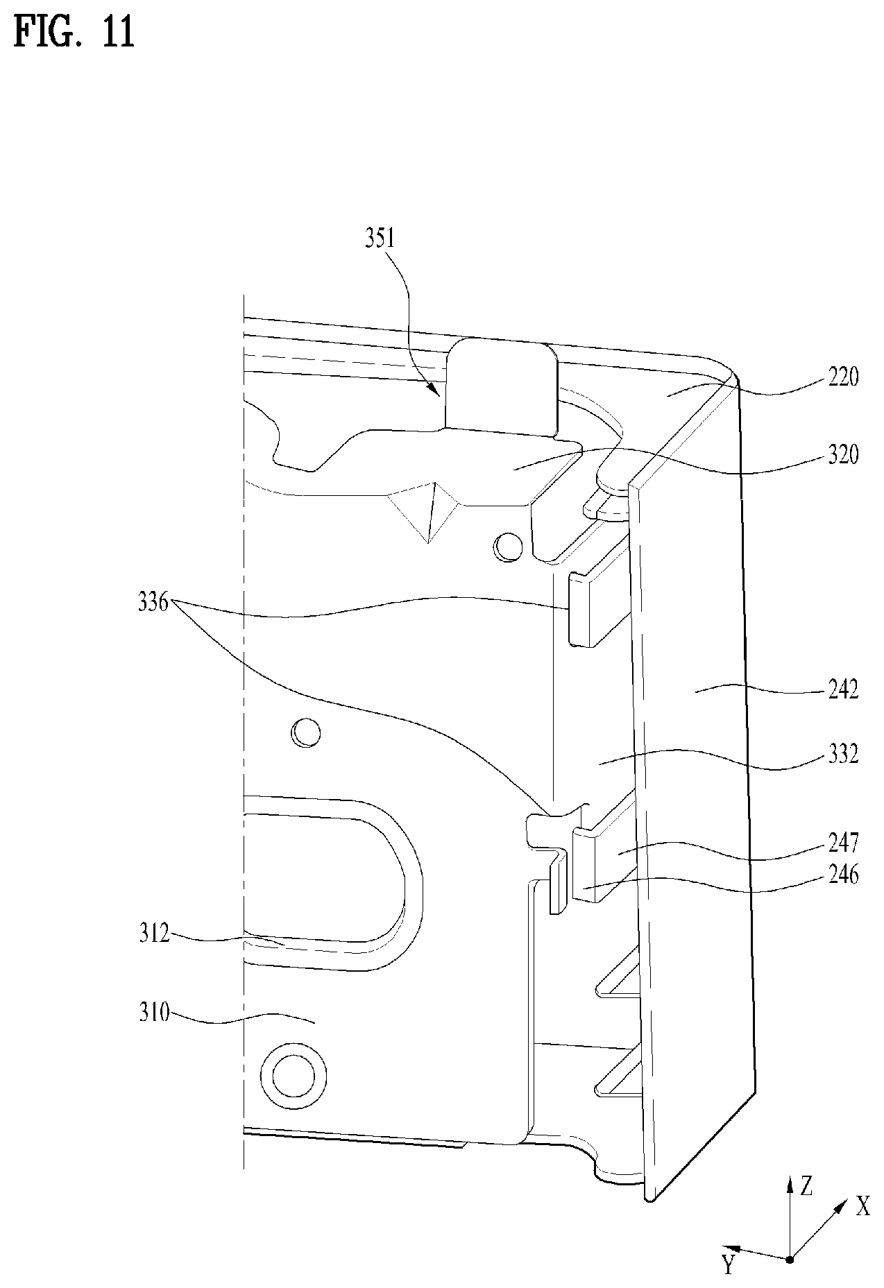 Patent US12297580 Figure 11 – Laundry treating apparatus