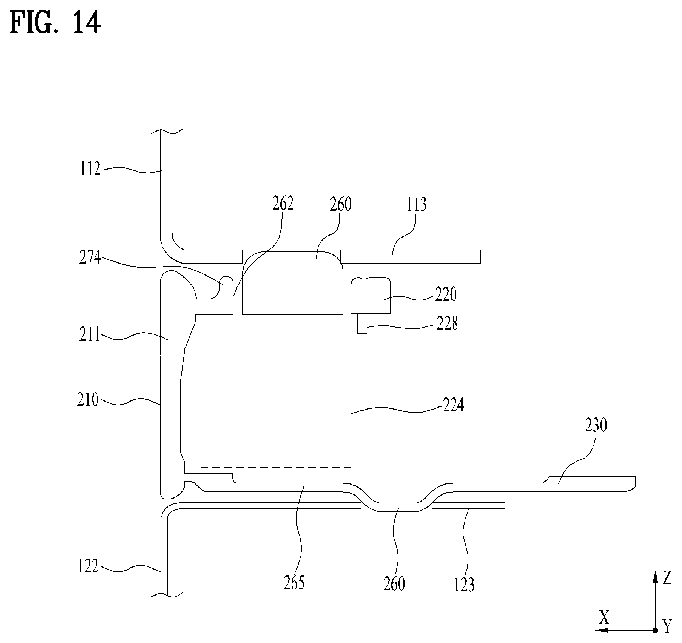 Patent US12297580 Figure 14 – Laundry treating apparatus
