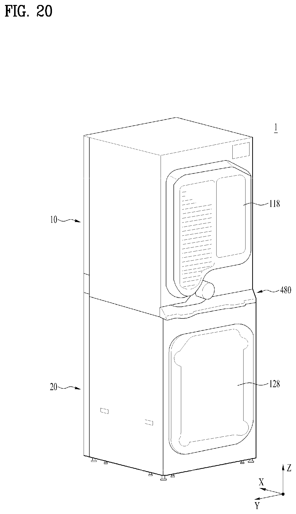 Patent US12297580 Figure 20 – Laundry treating apparatus