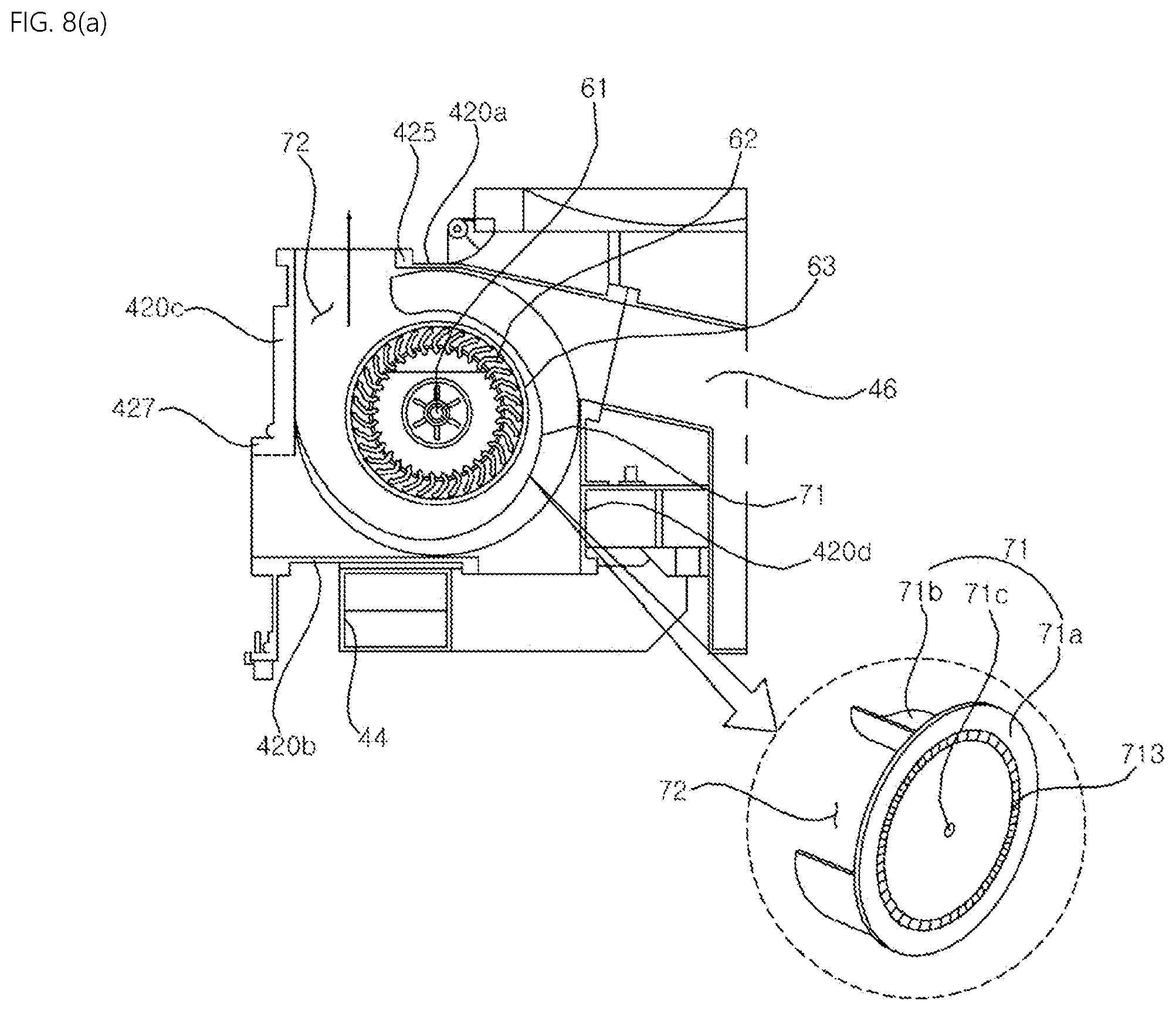 Patent US12297582 Figure 8 – Laundry treating apparatus