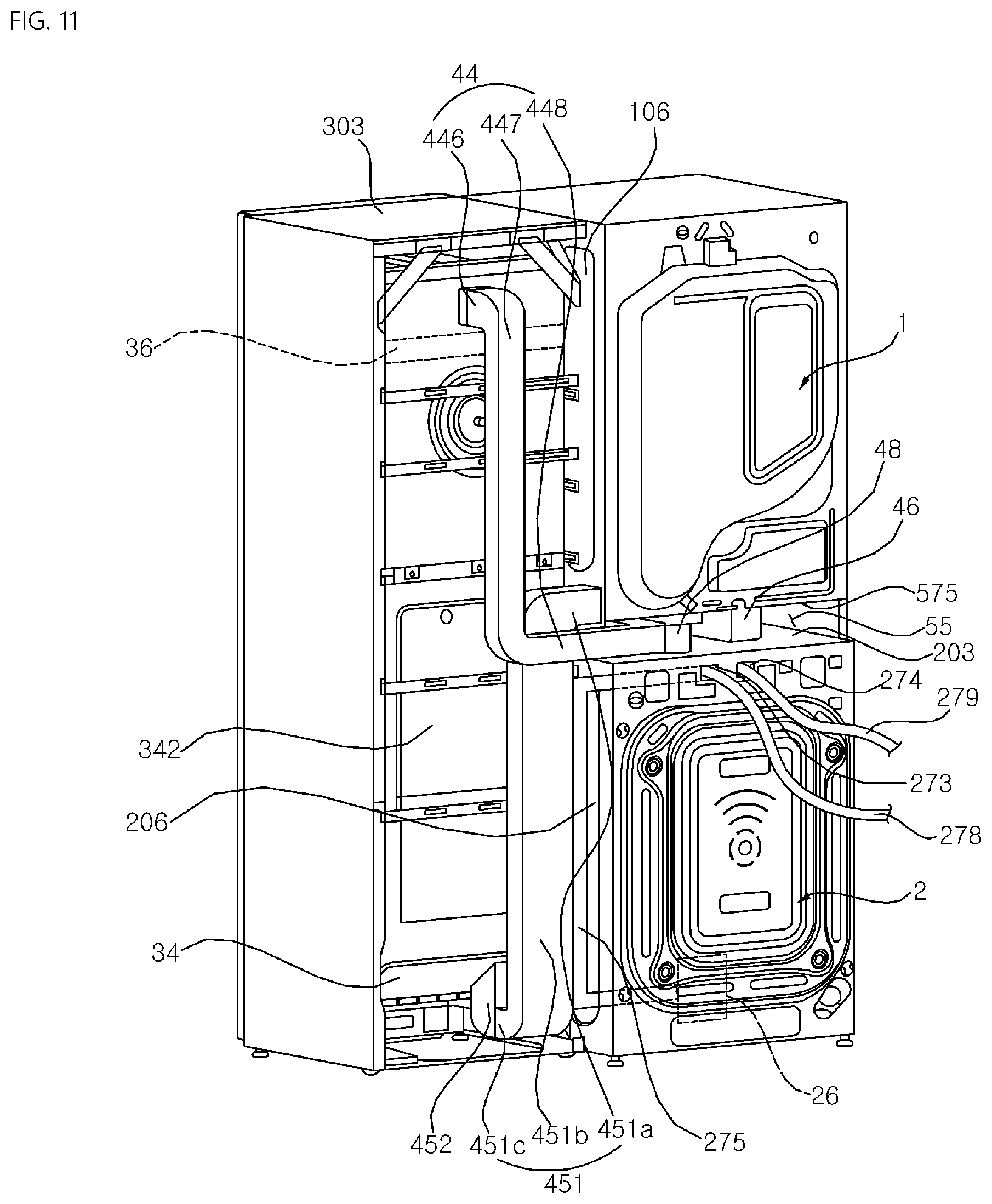 Patent US12297582 Figure 12 – Laundry treating apparatus