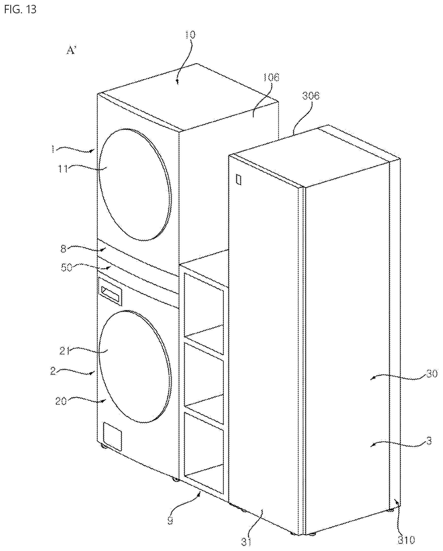 Patent US12297582 Figure 14 – Laundry treating apparatus