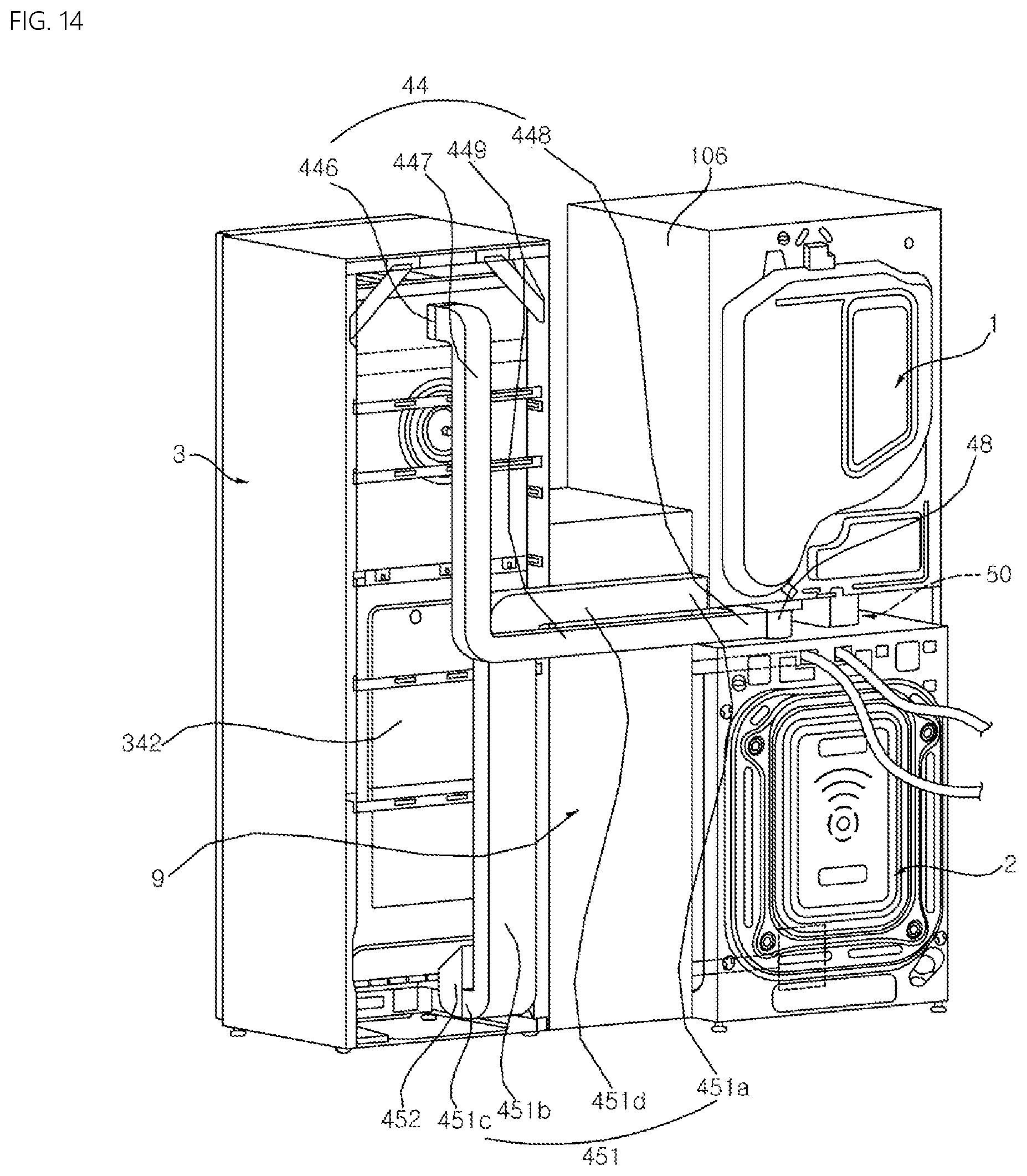 Patent US12297582 Figure 15 – Laundry treating apparatus