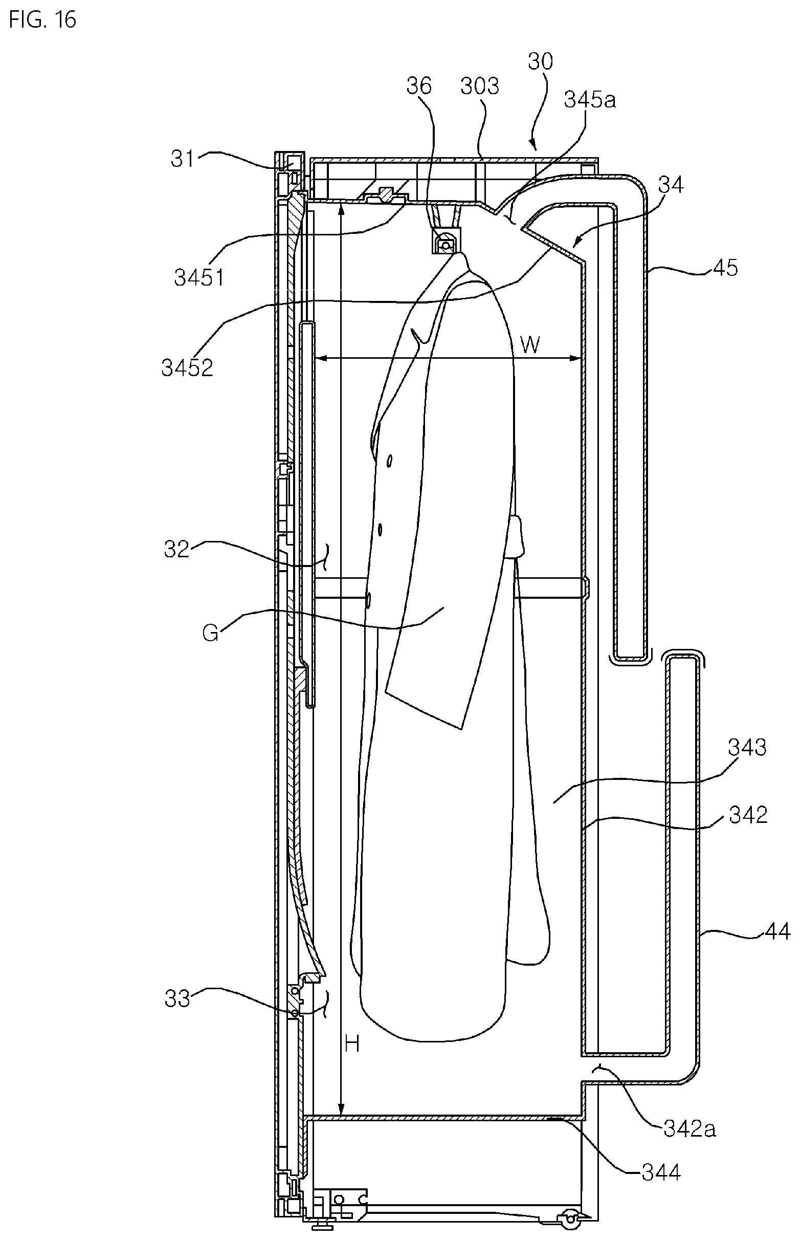 Patent US12297582 Figure 17 – Laundry treating apparatus