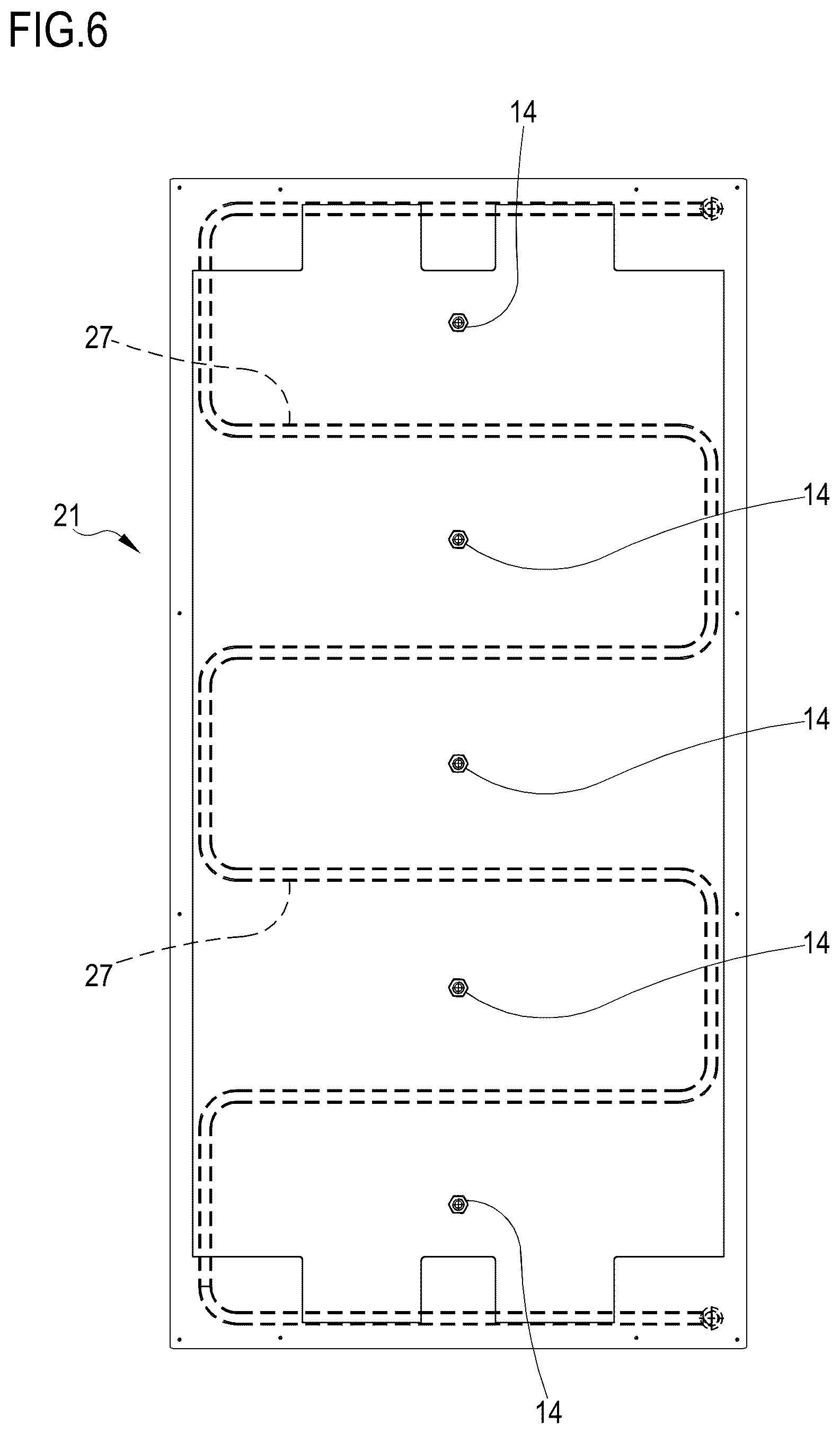 Patent US12297587 Figure 6 – Finishing tunnel for ironing dry garments and similar products