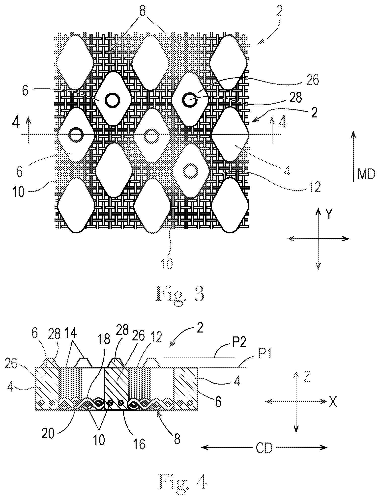 Patent US12297596 Figure 2 – Mask and papermaking belt made therefrom