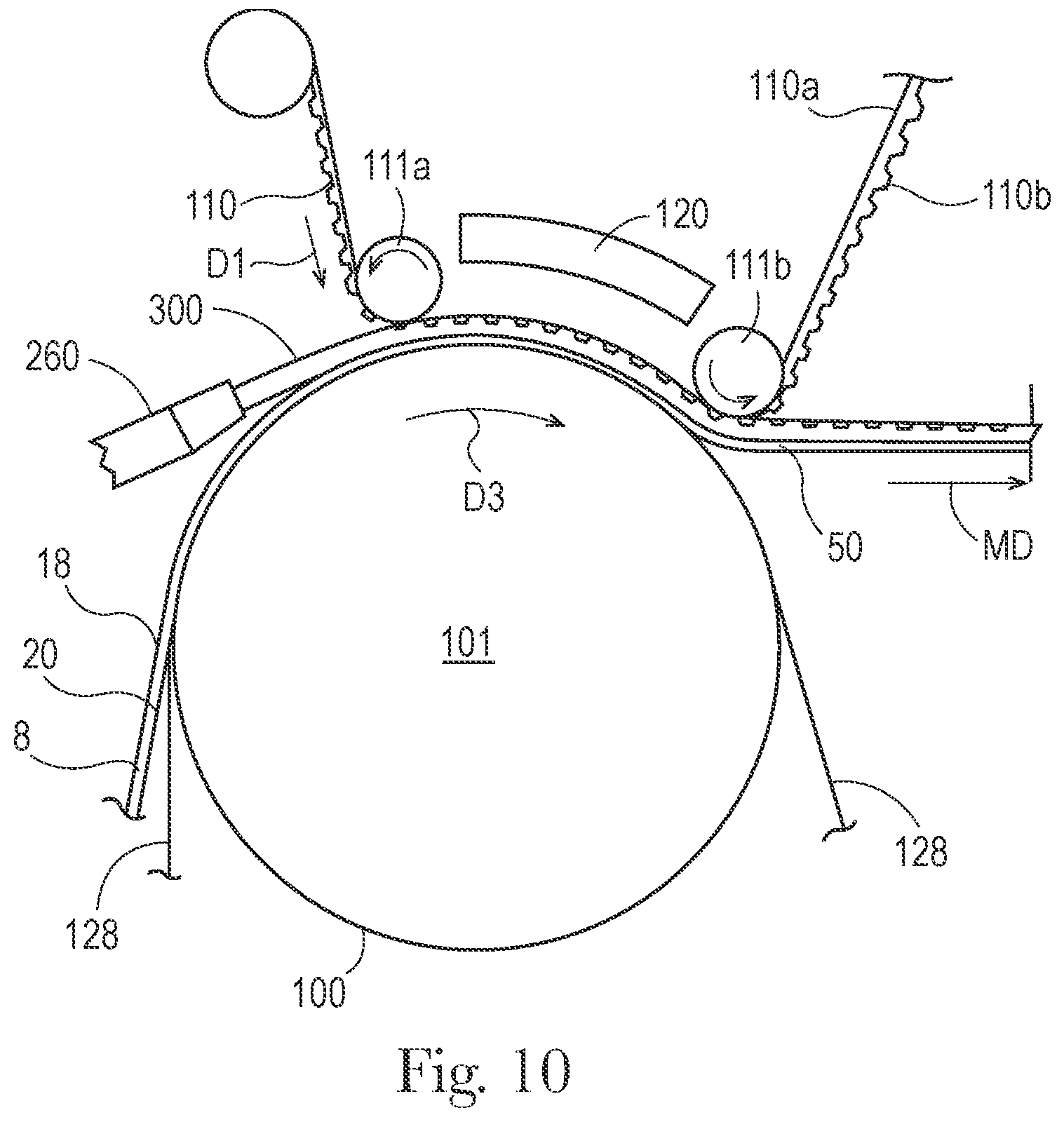 Patent US12297596 Figure 7 – Mask and papermaking belt made therefrom