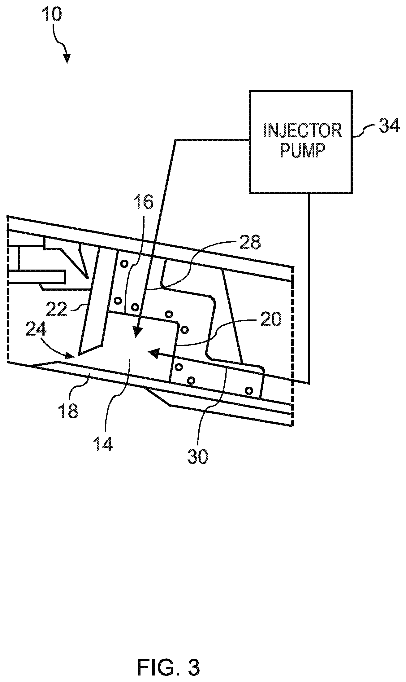 Patent US12297599 Figure 3 – Process and system for reorienting fibers in a foam forming process