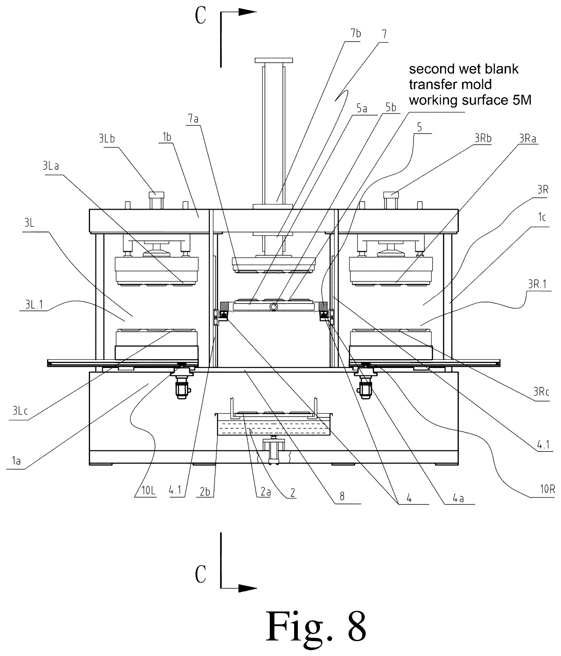 Patent US12297603 Figure 16 – Wet blank flipping method for manufacturing molded pulp products and pulp molding machine