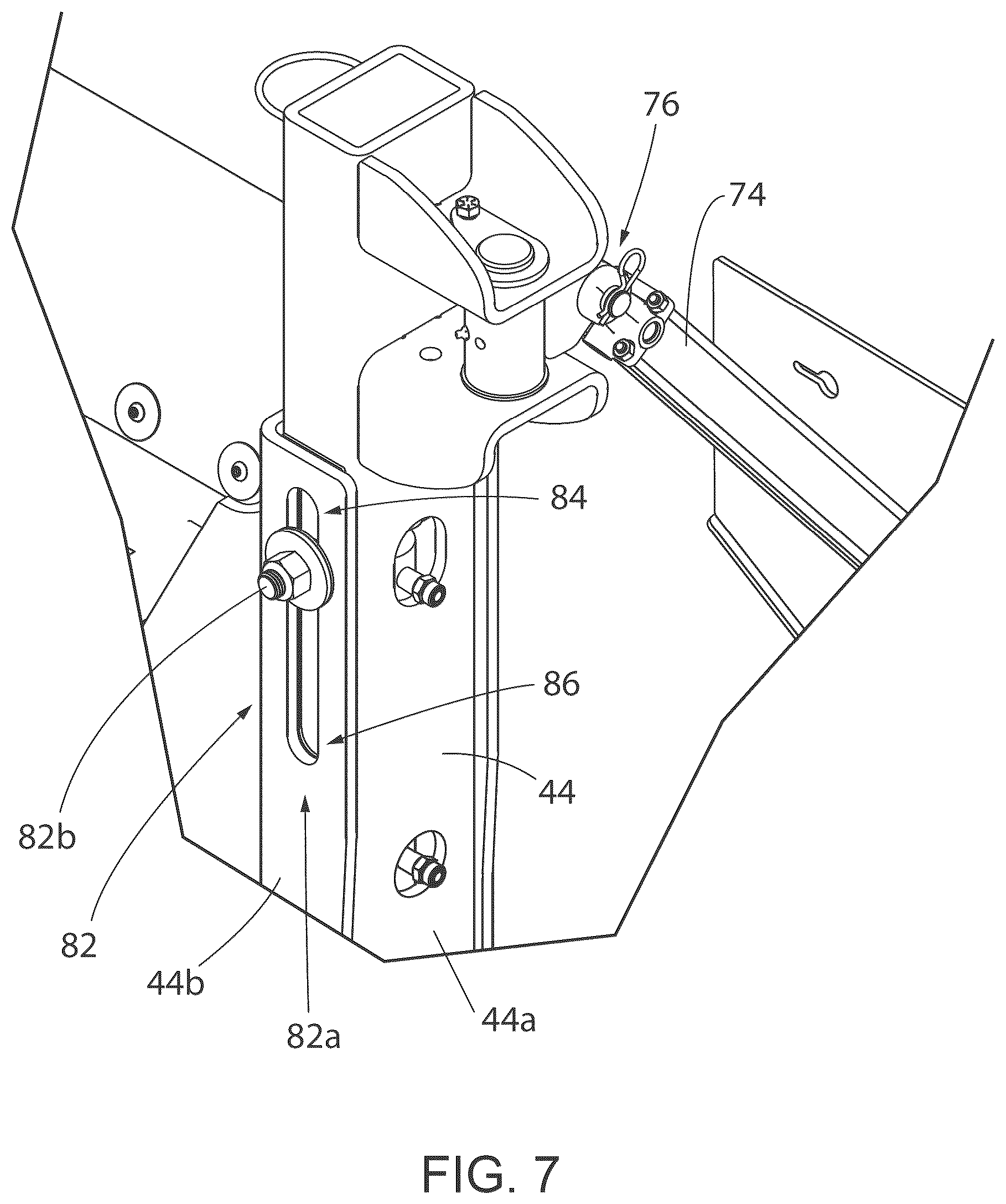 Patent US12297606 Figure 7 – Aggregate spreading device with spreader system