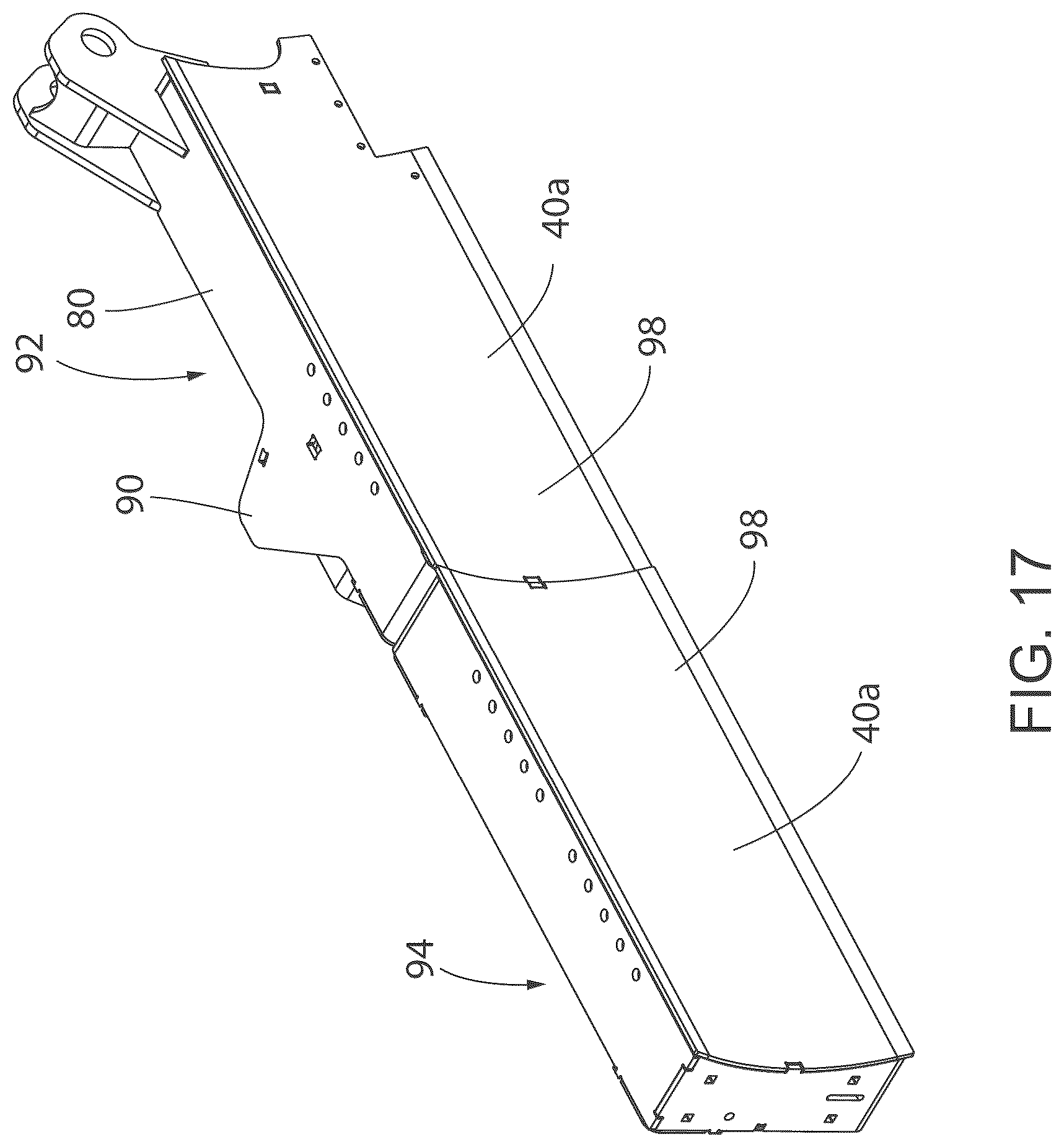 Patent US12297606 Figure 17 – Aggregate spreading device with spreader system