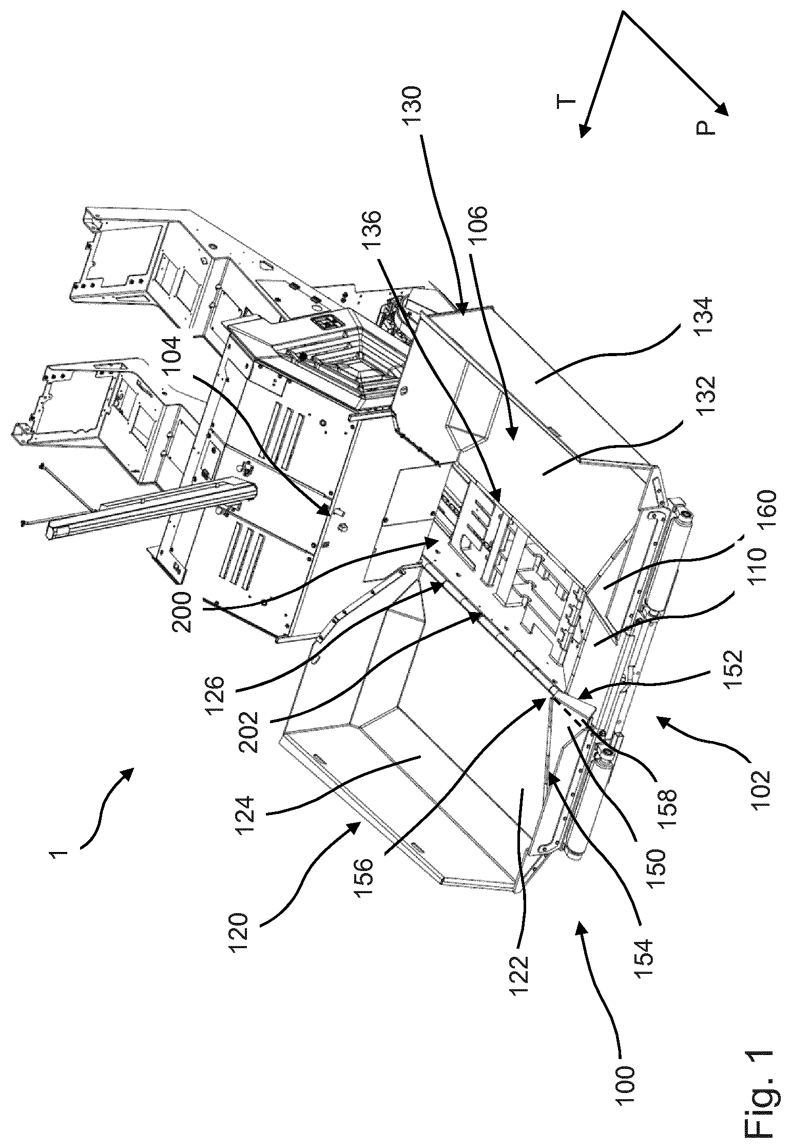 Patent US12297607 — Paver having a hopper — Figure 1