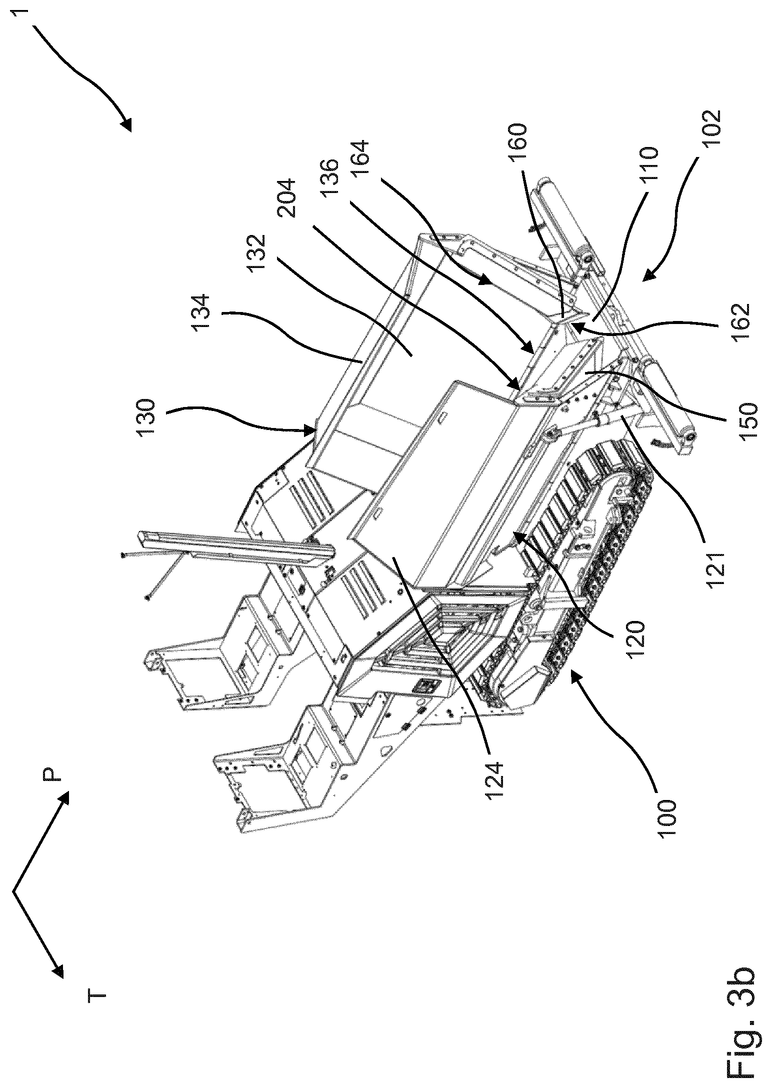 Patent US12297607 Figure 4 – Paver having a hopper