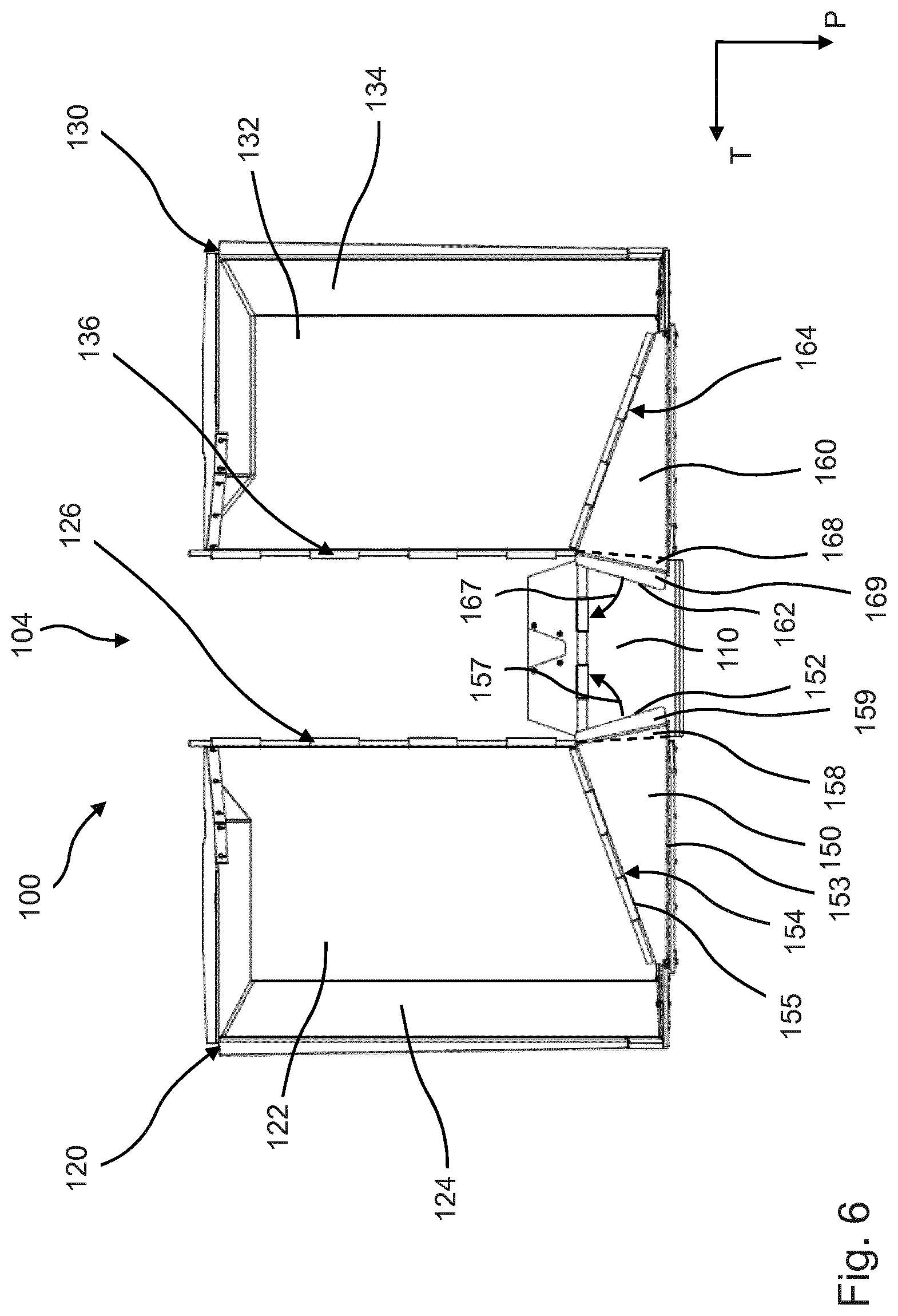 Patent US12297607 Figure 7 – Paver having a hopper