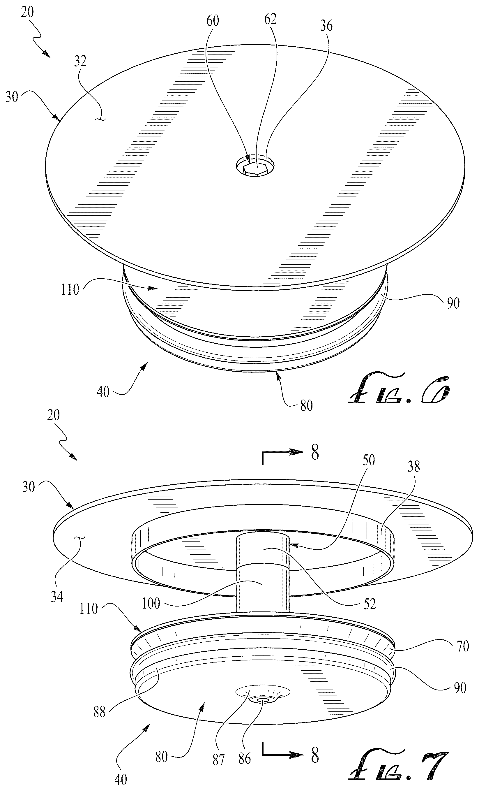 Patent US12297608 Figure 5 – Selectively frictionally engaged hole cover