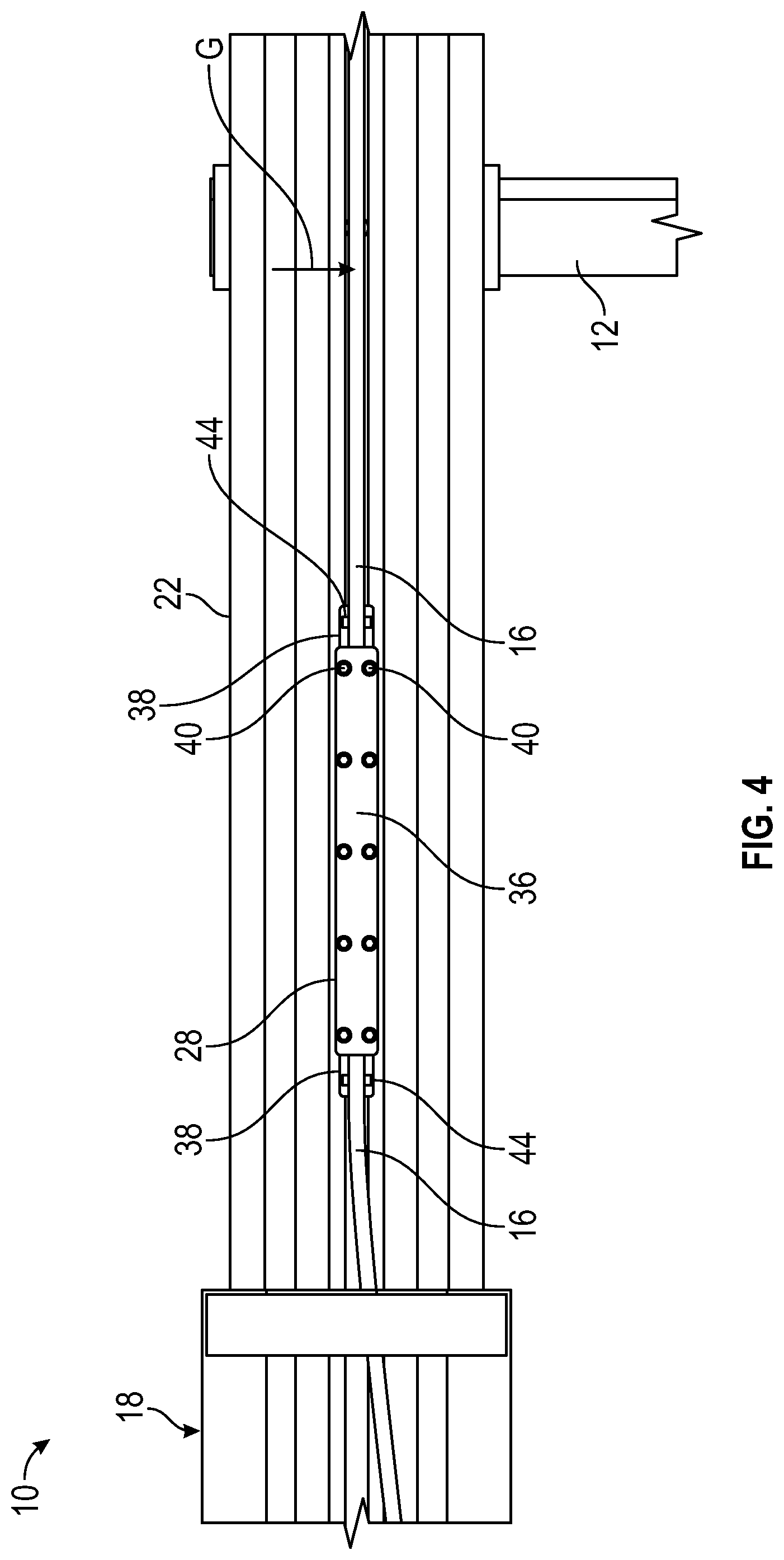 Patent US12297611 Figure 3 – Guardrail terminal