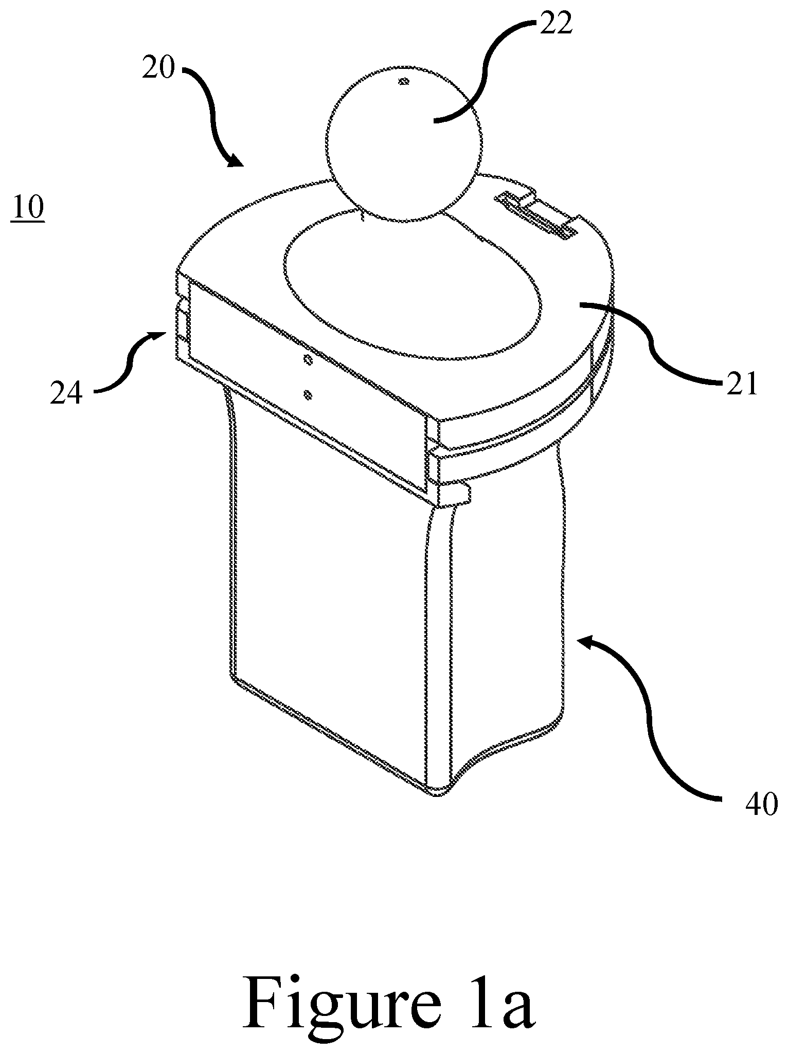 Patent US12297613 — Systems and methods for retrieving, transporting and disposing of pet waste — Figure 1