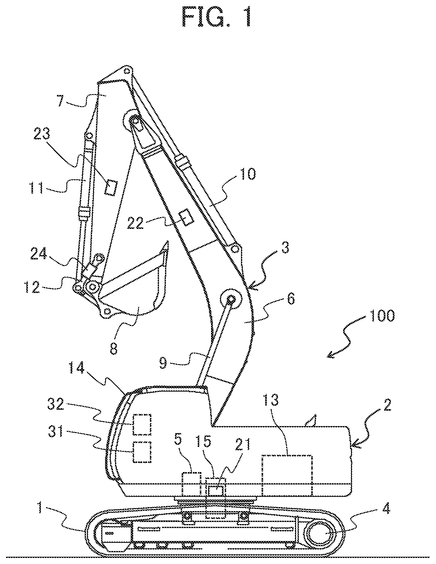 Patent US12297620 — Work machine — Figure 1
