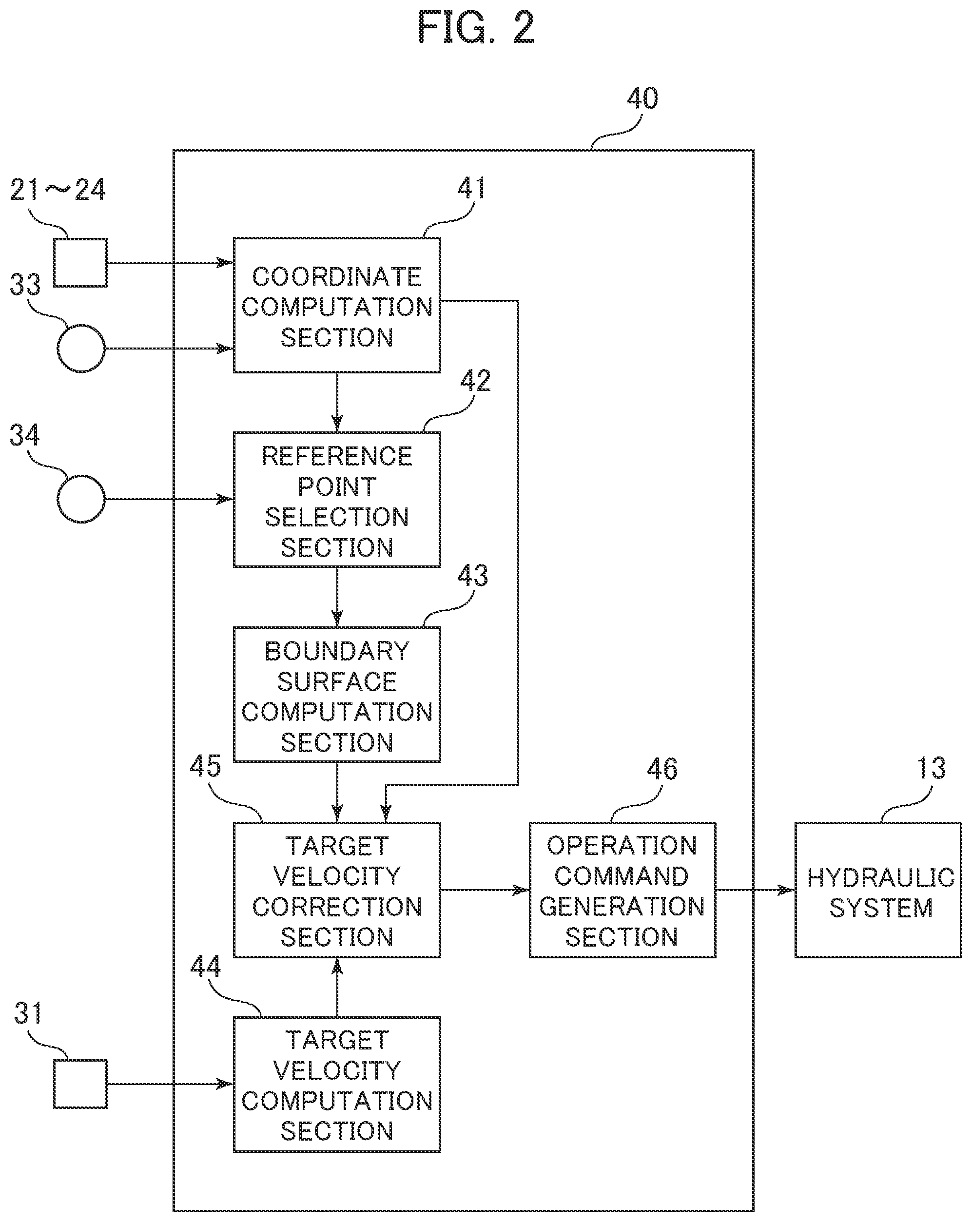 Patent US12297620 Figure 2 – Work machine