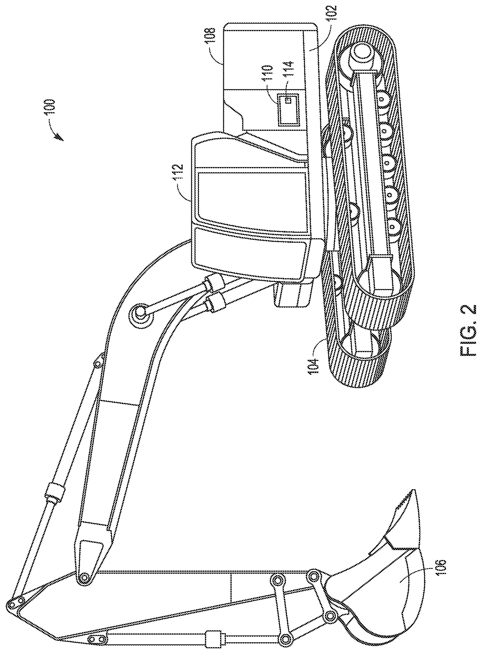 Patent US12297621 Figure 2 – Automatic work machine condition monitoring and control module