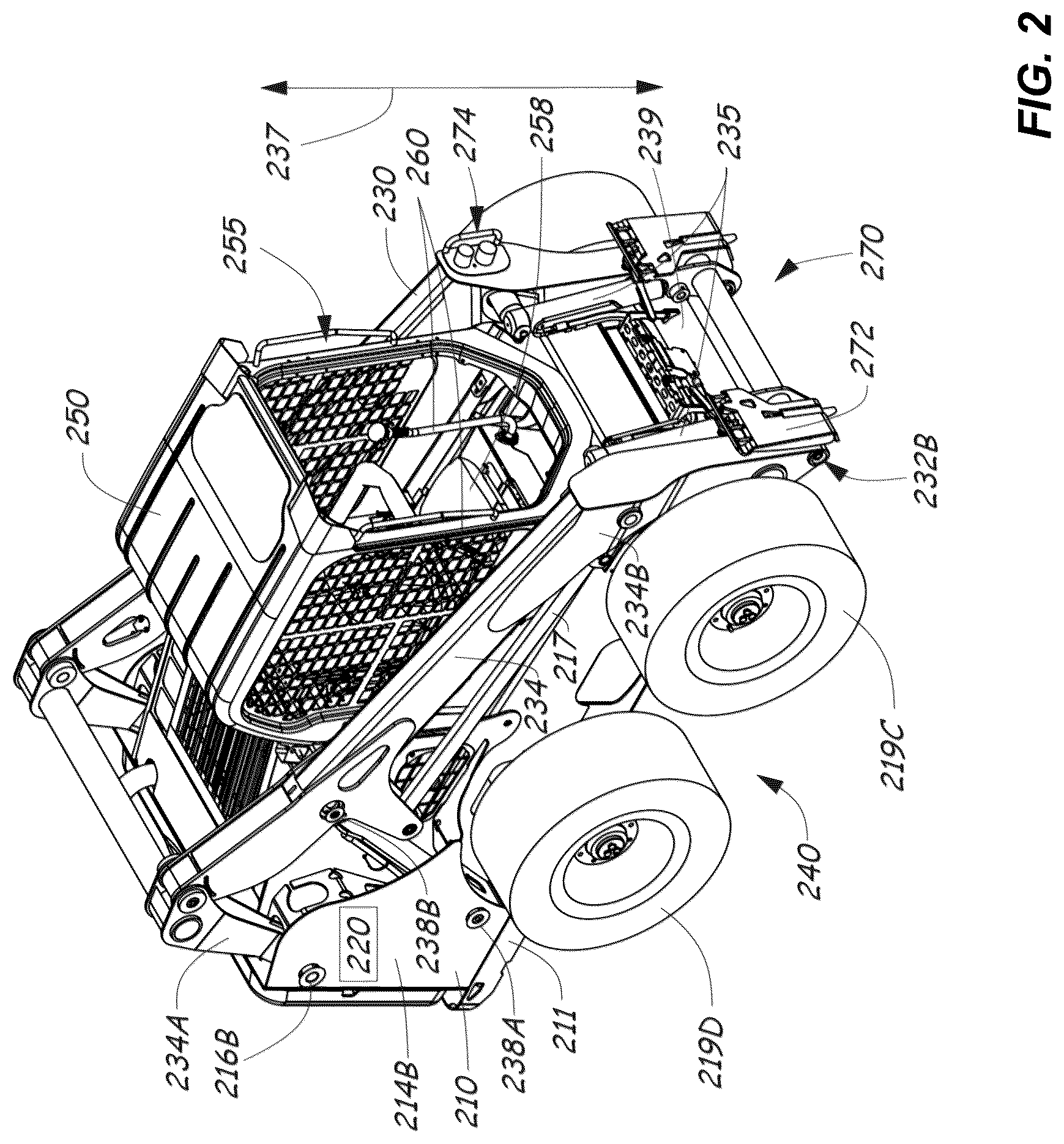 Patent US12297622 Figure 2 – Remote feature activation in power machines