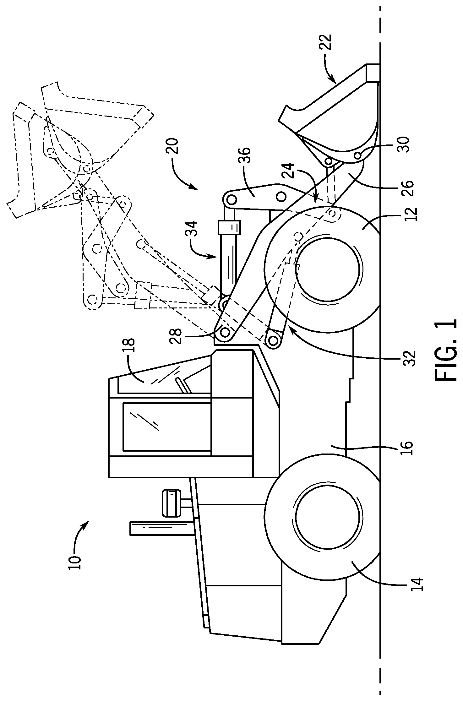 Patent US12297623 Figure 1 – System and method for controlling load dependent valve flow with an overruning load