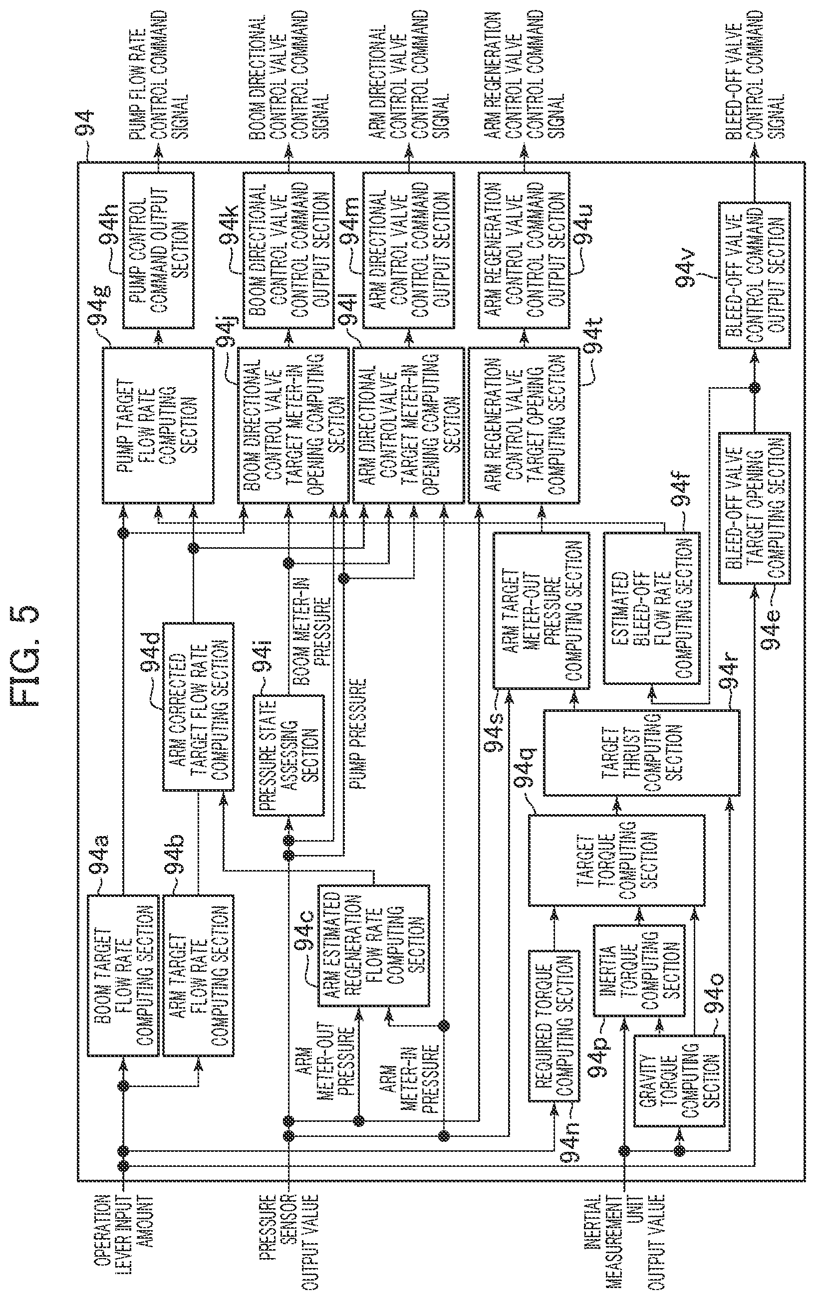 Patent US12297624 Figure 6 – Work machine