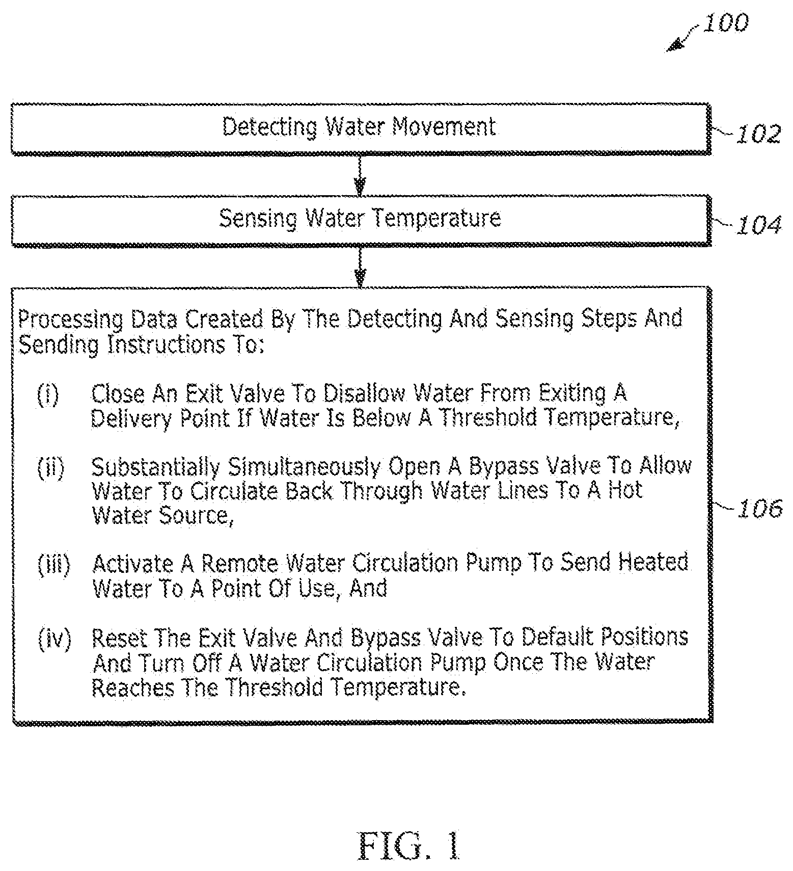 Patent US12297628 Figure 1 – Smart faucet controller and method