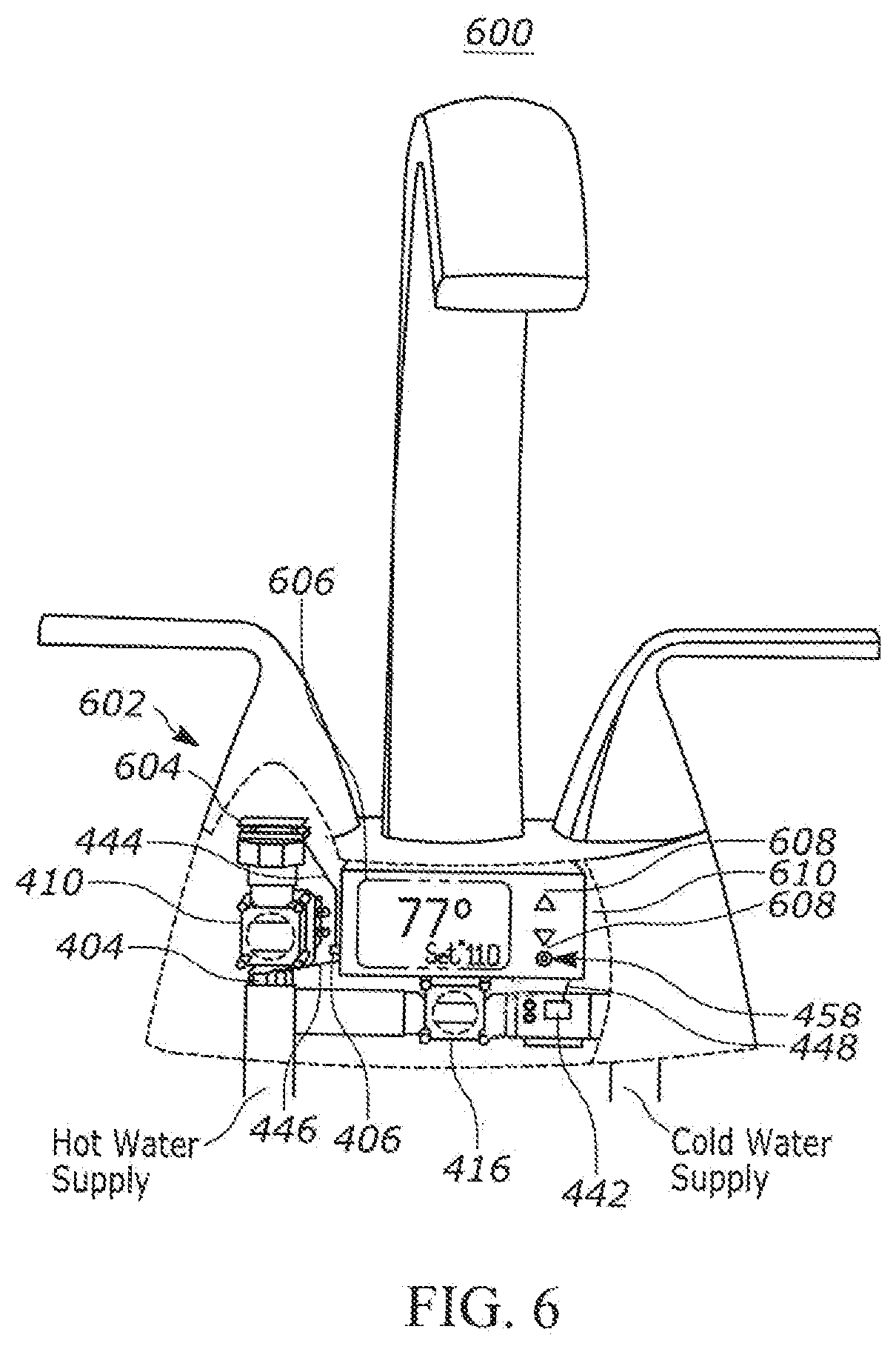Patent US12297628 Figure 6 – Smart faucet controller and method