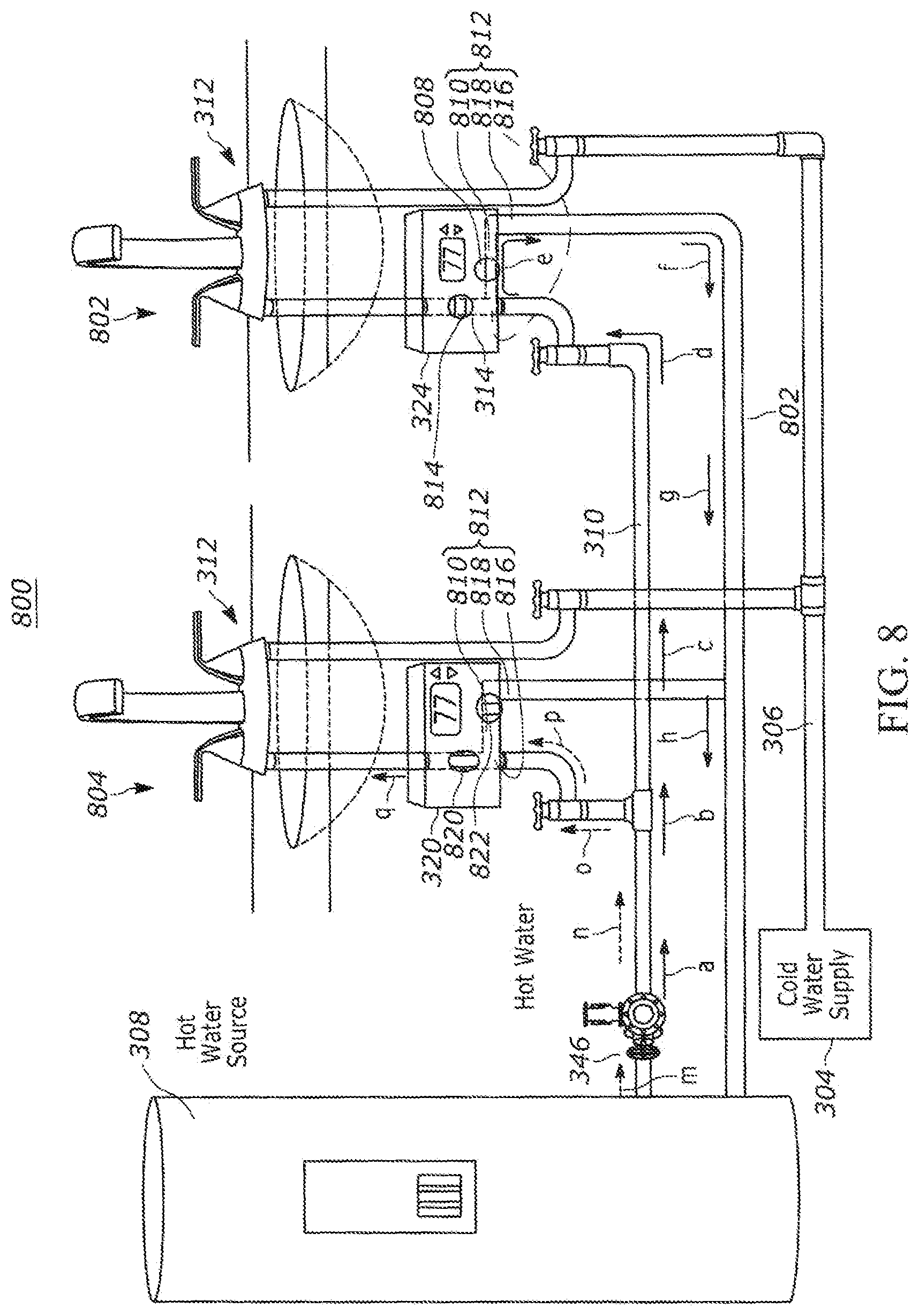 Patent US12297628 Figure 8 – Smart faucet controller and method