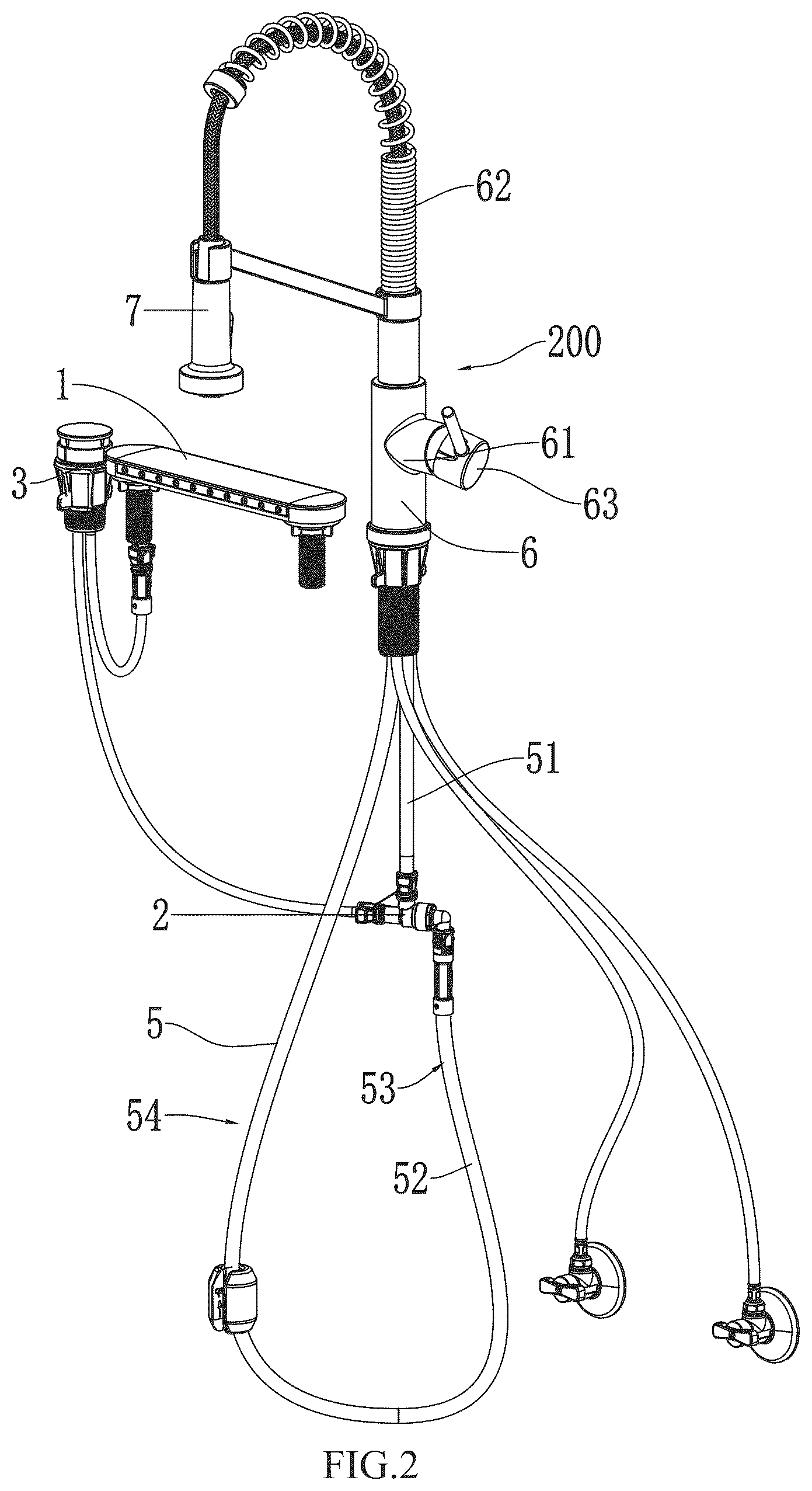 Patent US12297629 Figure 2 – Water outlet panel, water outlet panel assembly configured to be connected to faucet, and faucet
