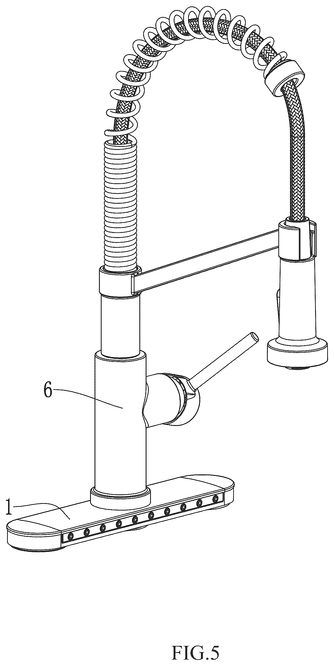 Patent US12297629 Figure 5 – Water outlet panel, water outlet panel assembly configured to be connected to faucet, and faucet