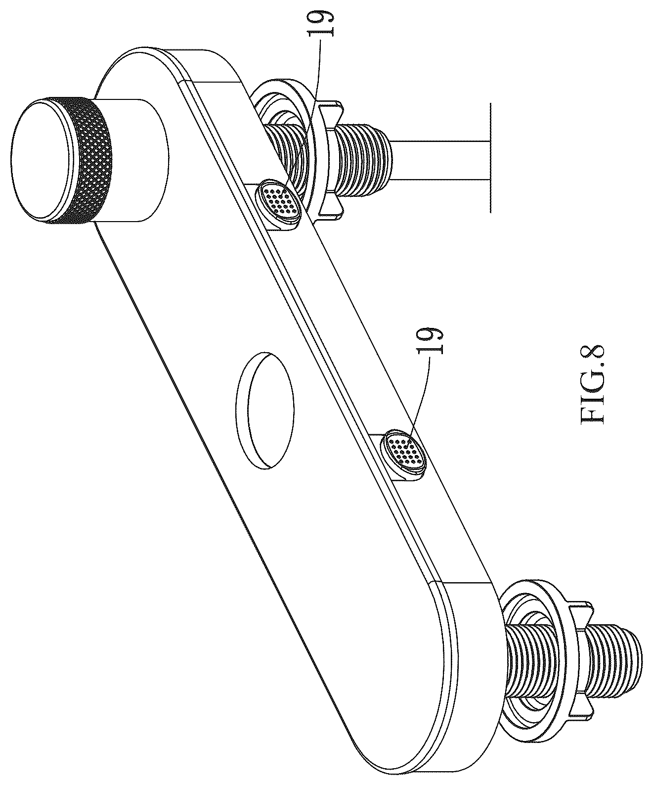 Patent US12297629 Figure 8 – Water outlet panel, water outlet panel assembly configured to be connected to faucet, and faucet