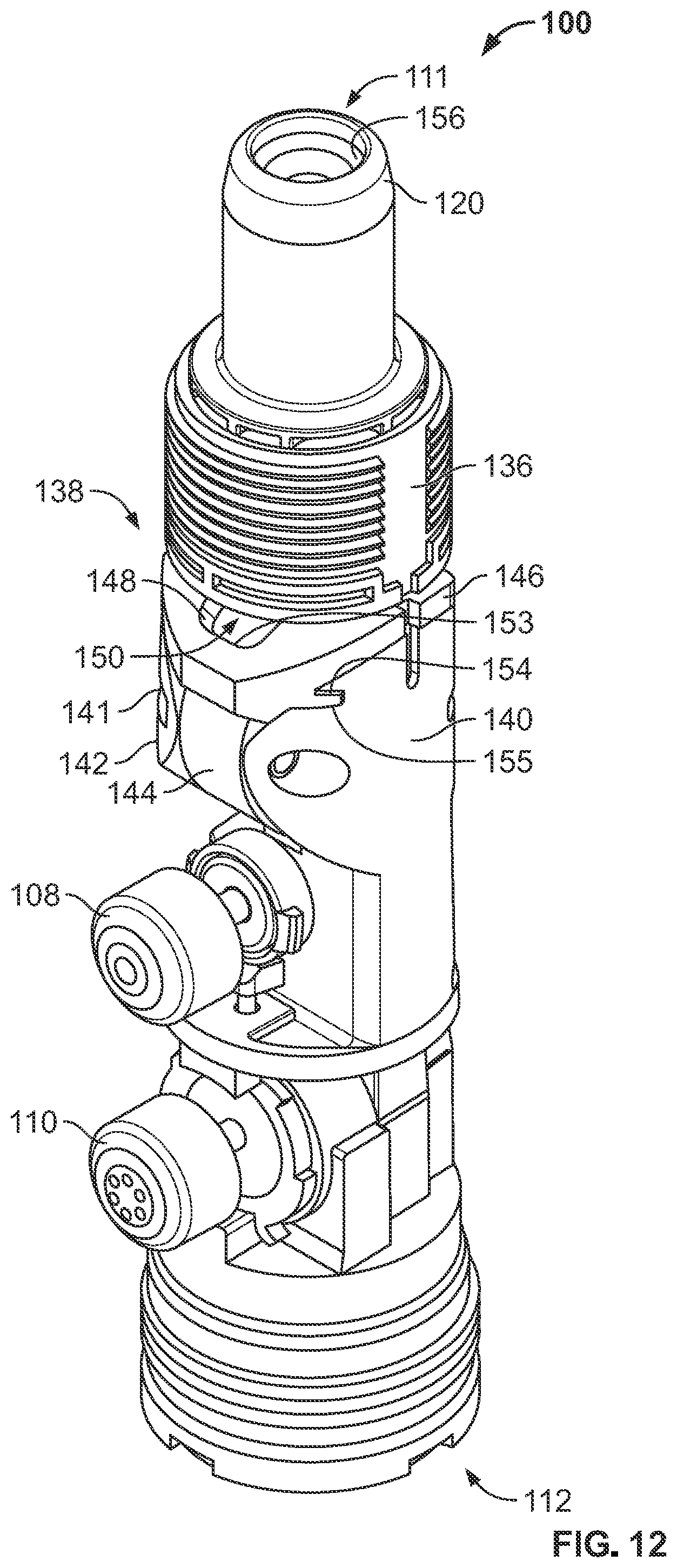 Patent US12297630 Figure 9 – Pivoting spray head faucet
