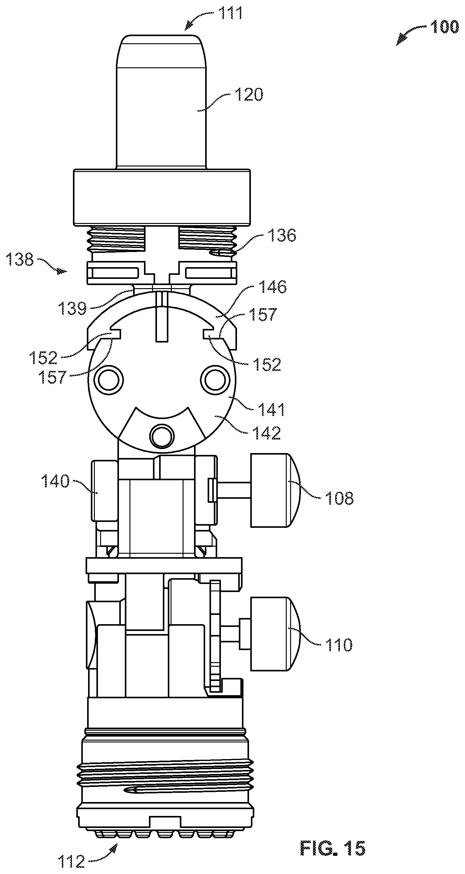 Patent US12297630 Figure 12 – Pivoting spray head faucet