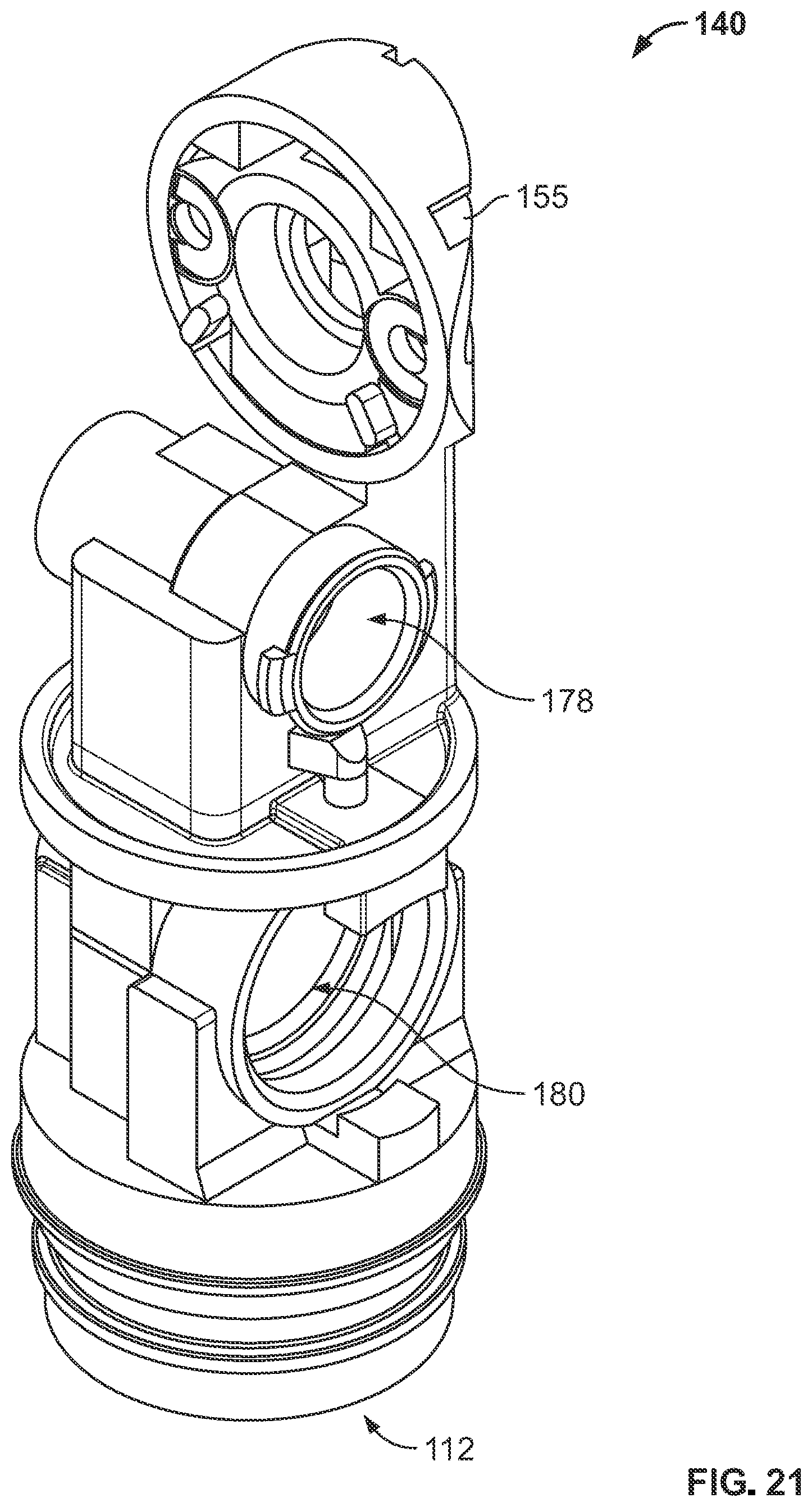Patent US12297630 Figure 17 – Pivoting spray head faucet