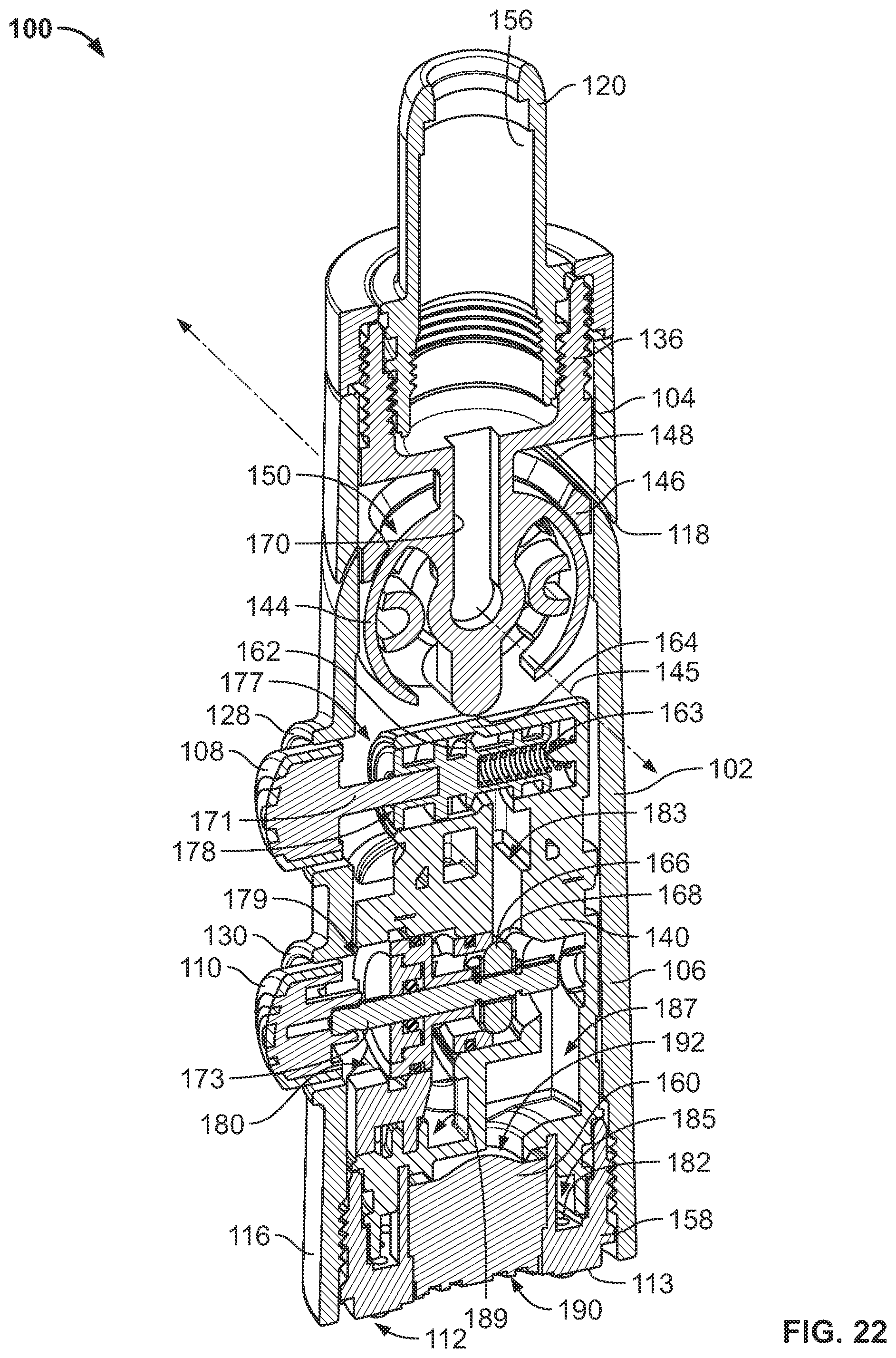 Patent US12297630 Figure 18 – Pivoting spray head faucet