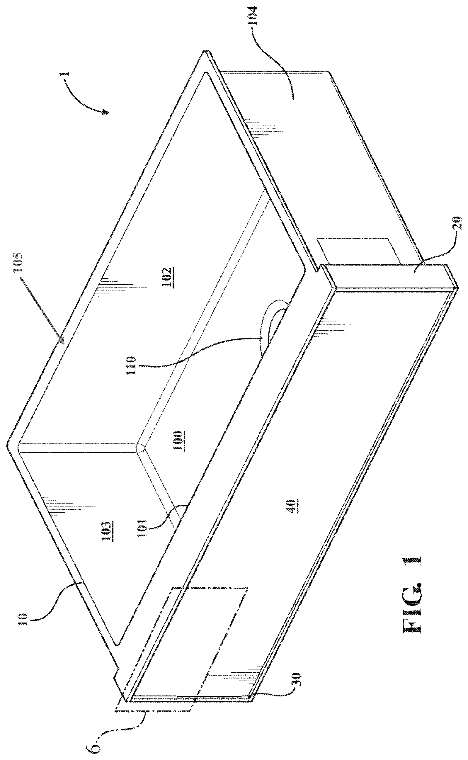 Patent US12297633 Figure 1 – Apron front sink with interchangeable faces