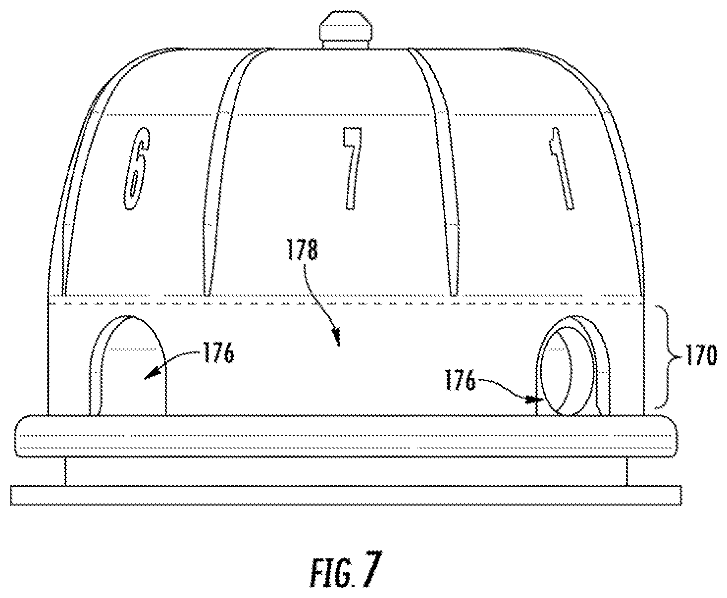 Patent US12297634 Figure 7 – Adjustable toilet flapper valve assembly