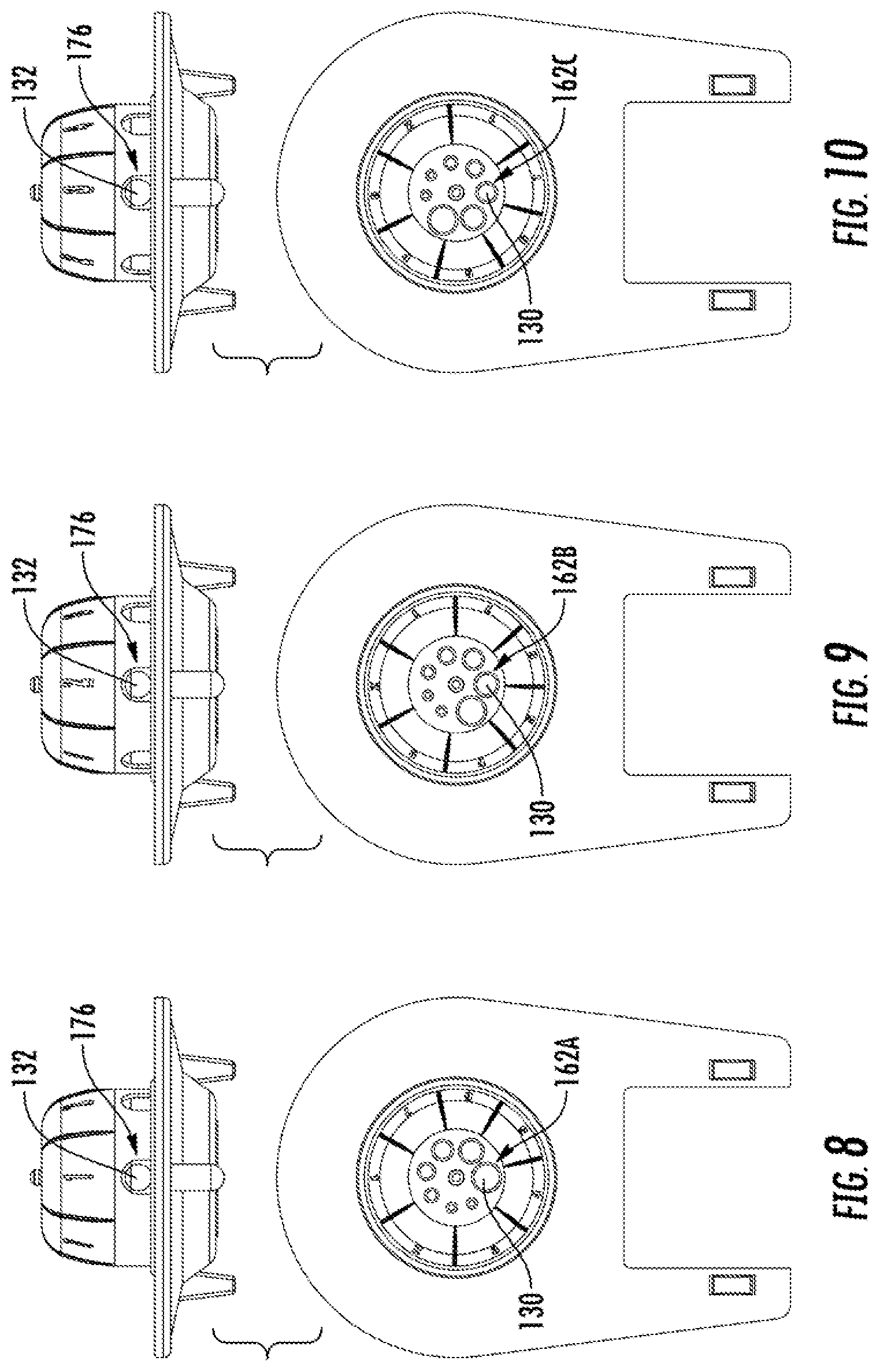 Patent US12297634 Figure 8 – Adjustable toilet flapper valve assembly