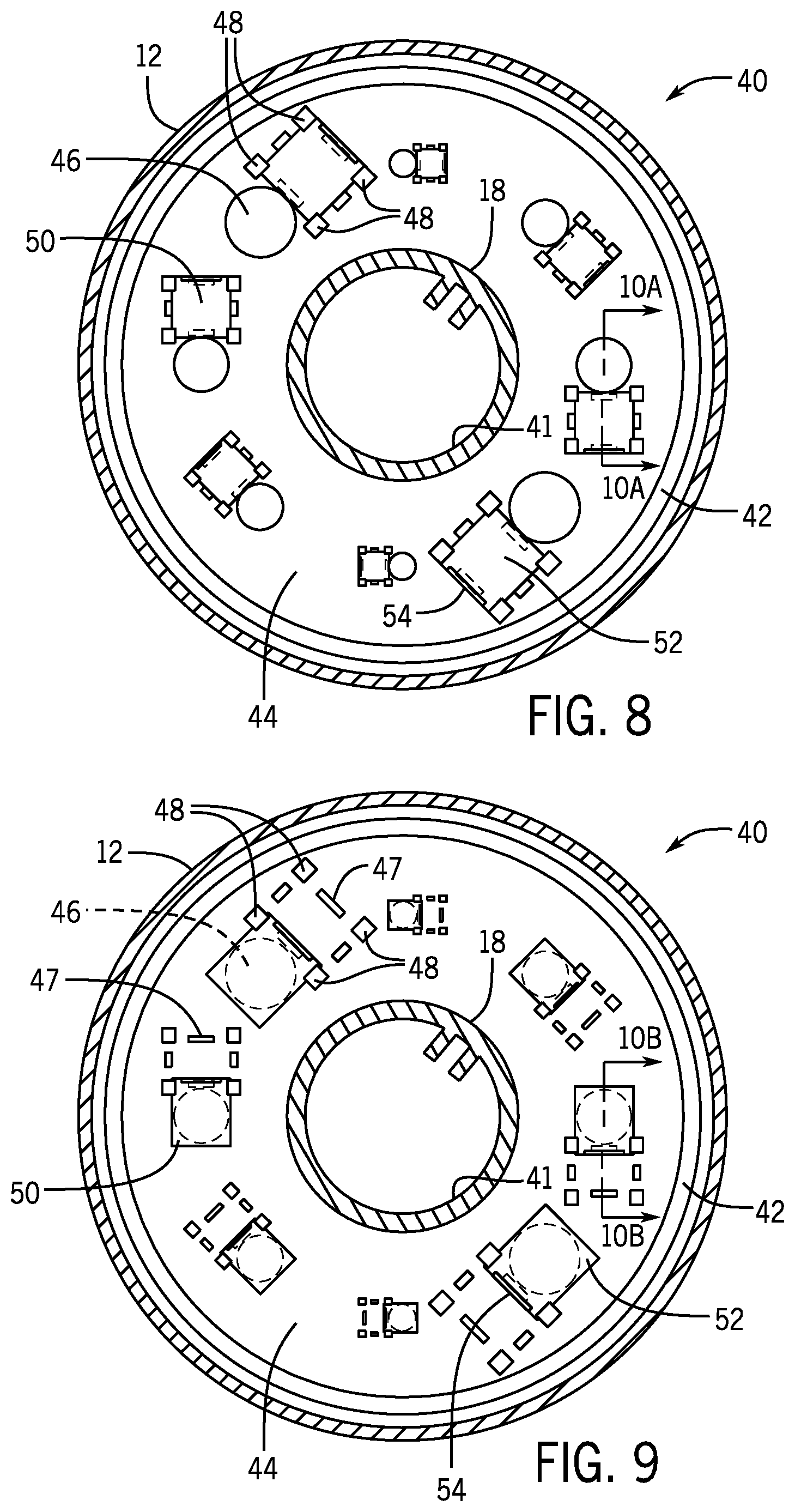 Patent US12297635 Figure 4 – Base for universal slide style float and assembly