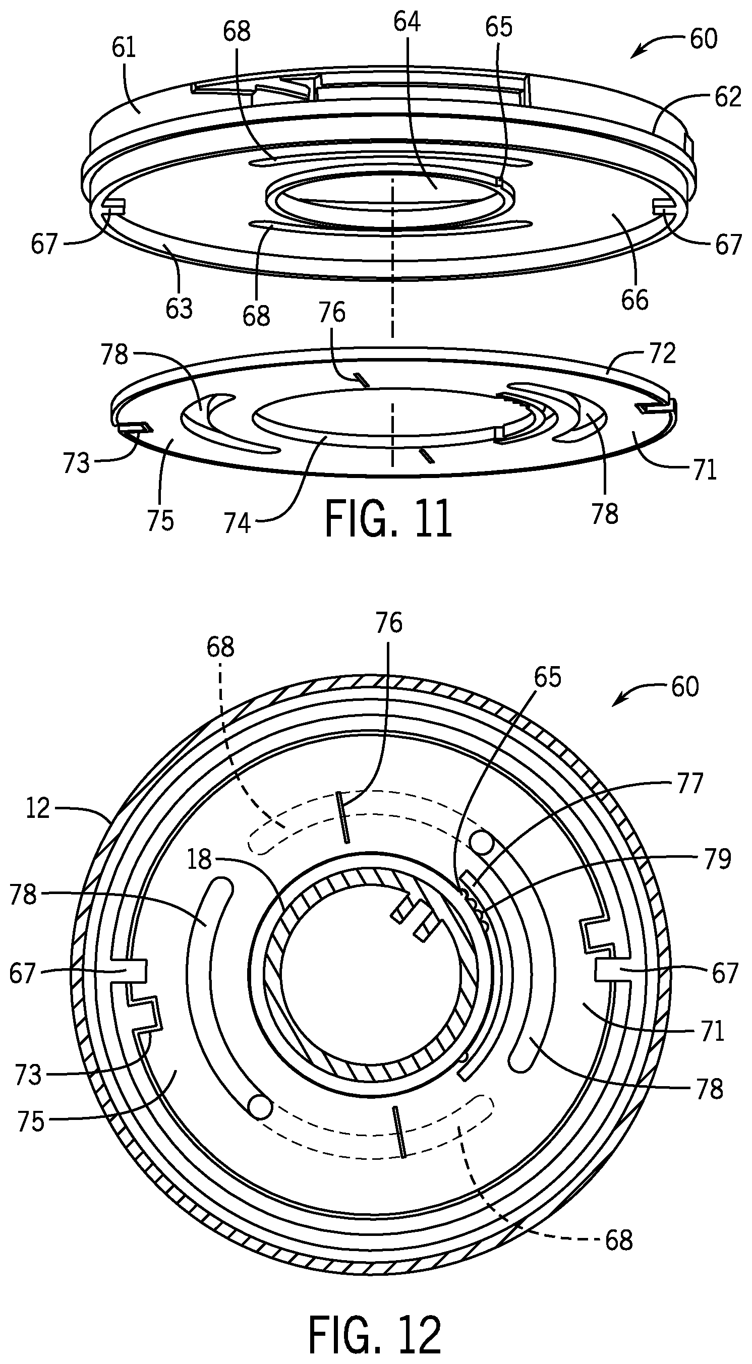 Patent US12297635 Figure 6 – Base for universal slide style float and assembly