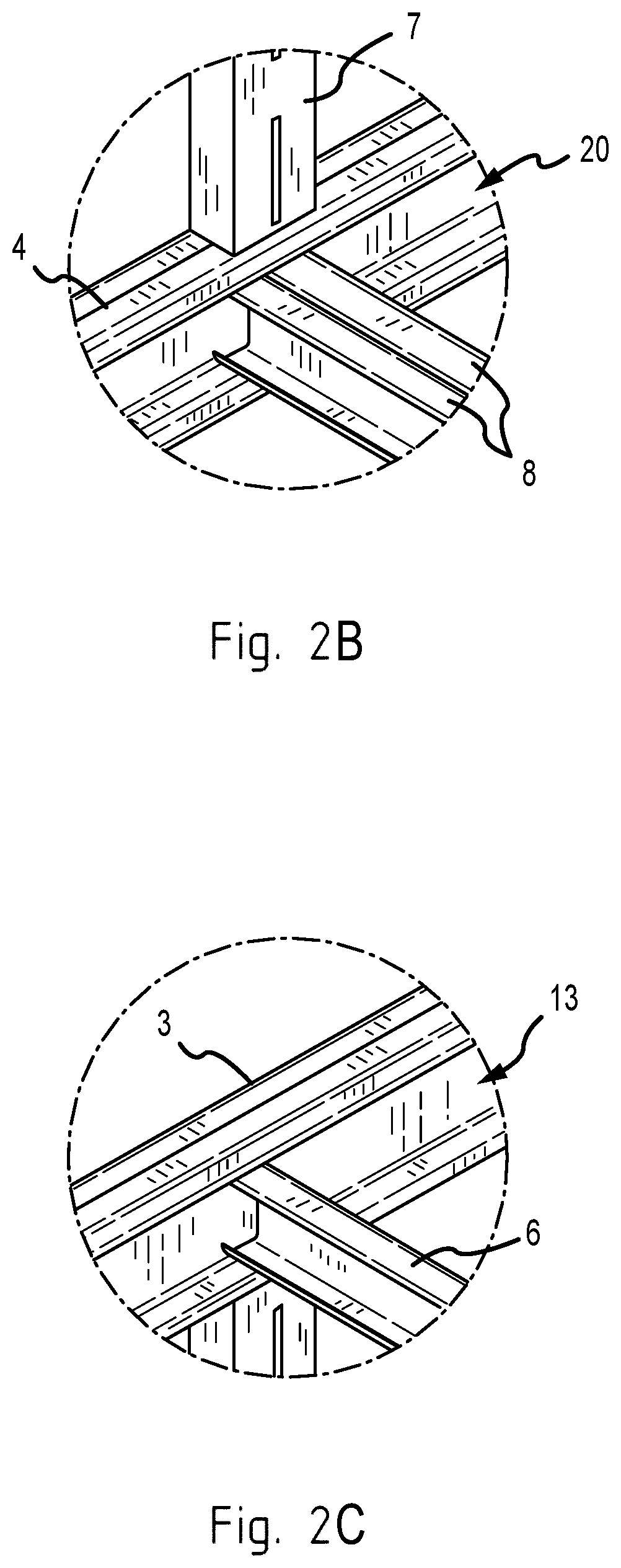 Patent US12297638 Figure 2 – Frame, basic framework, module, profile and set of structural elements for modular construction and a modular-construction building