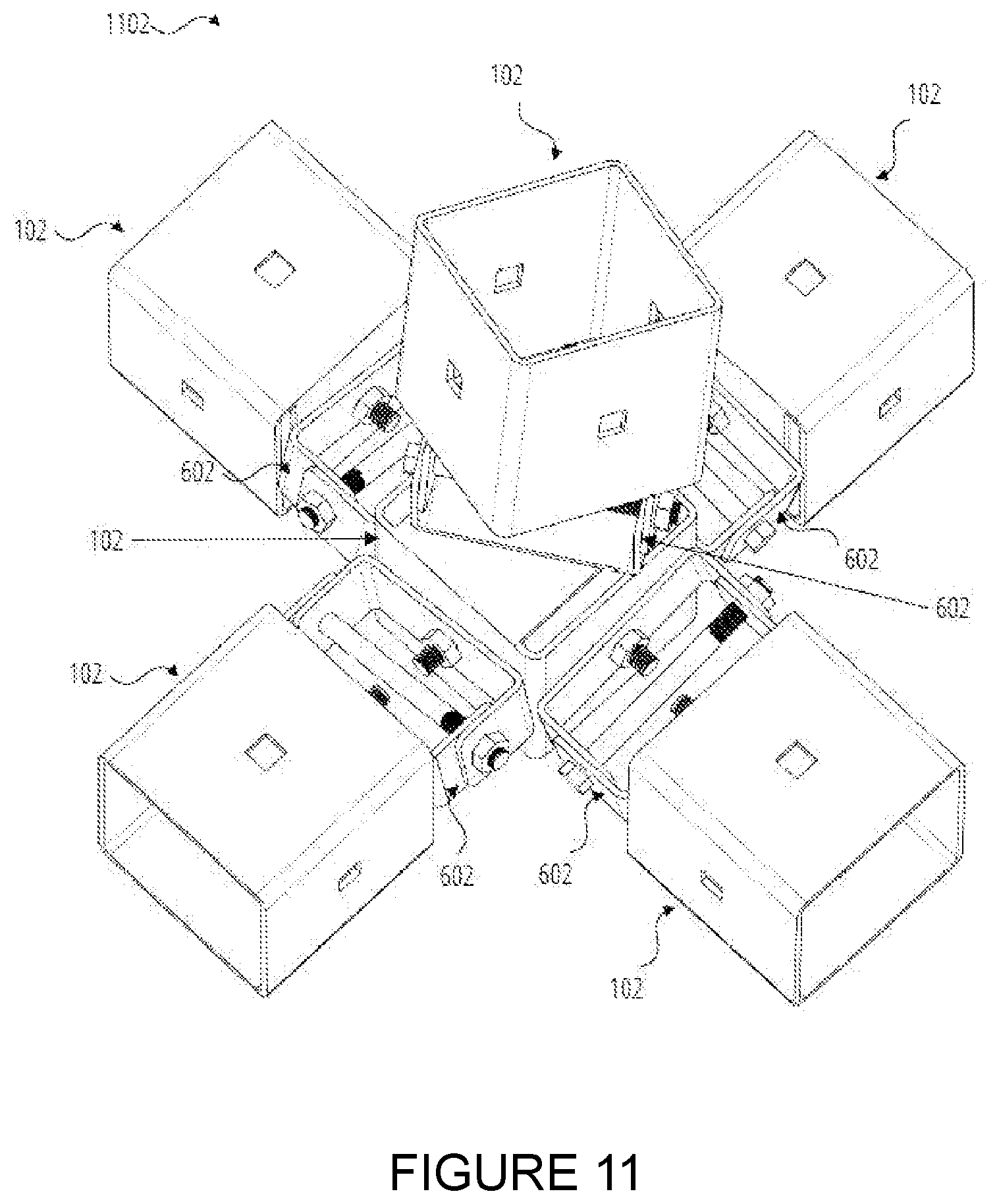 Patent US12297639 Figure 11 – Articulating support bracket