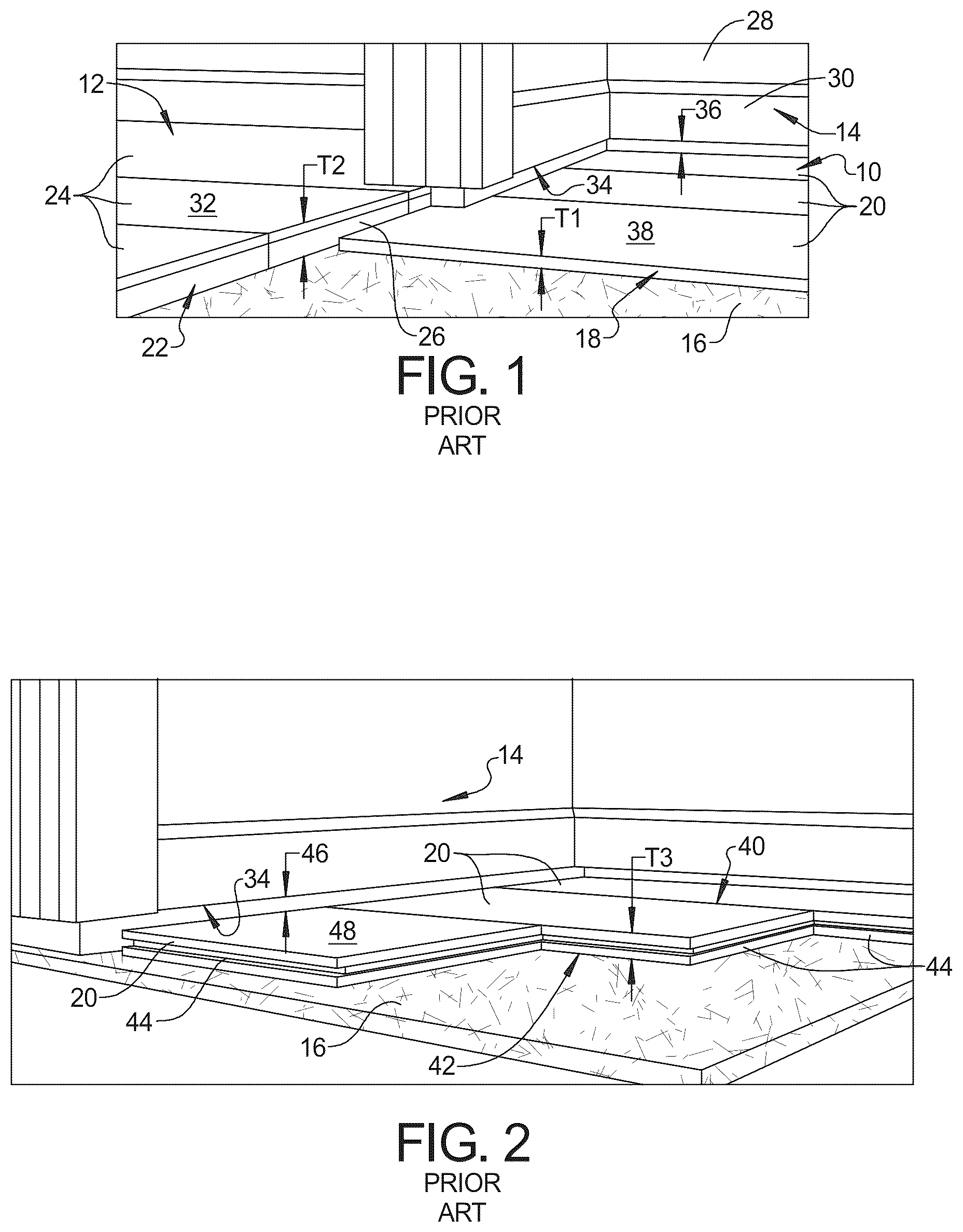 Patent US12297640 Figure 1 – Fiber board providing rigidity, sound reduction, and thermal insulation