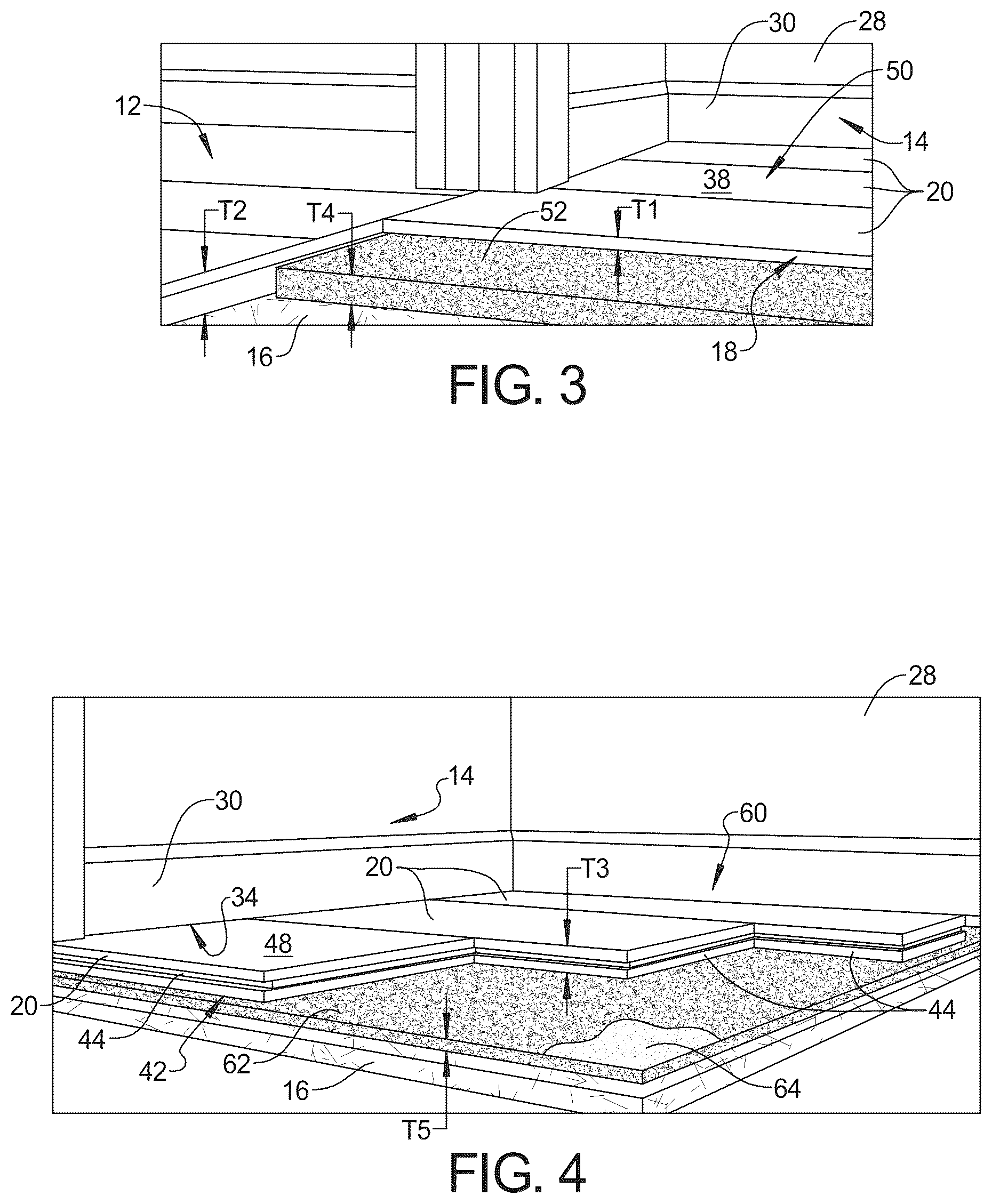 Patent US12297640 Figure 2 – Fiber board providing rigidity, sound reduction, and thermal insulation