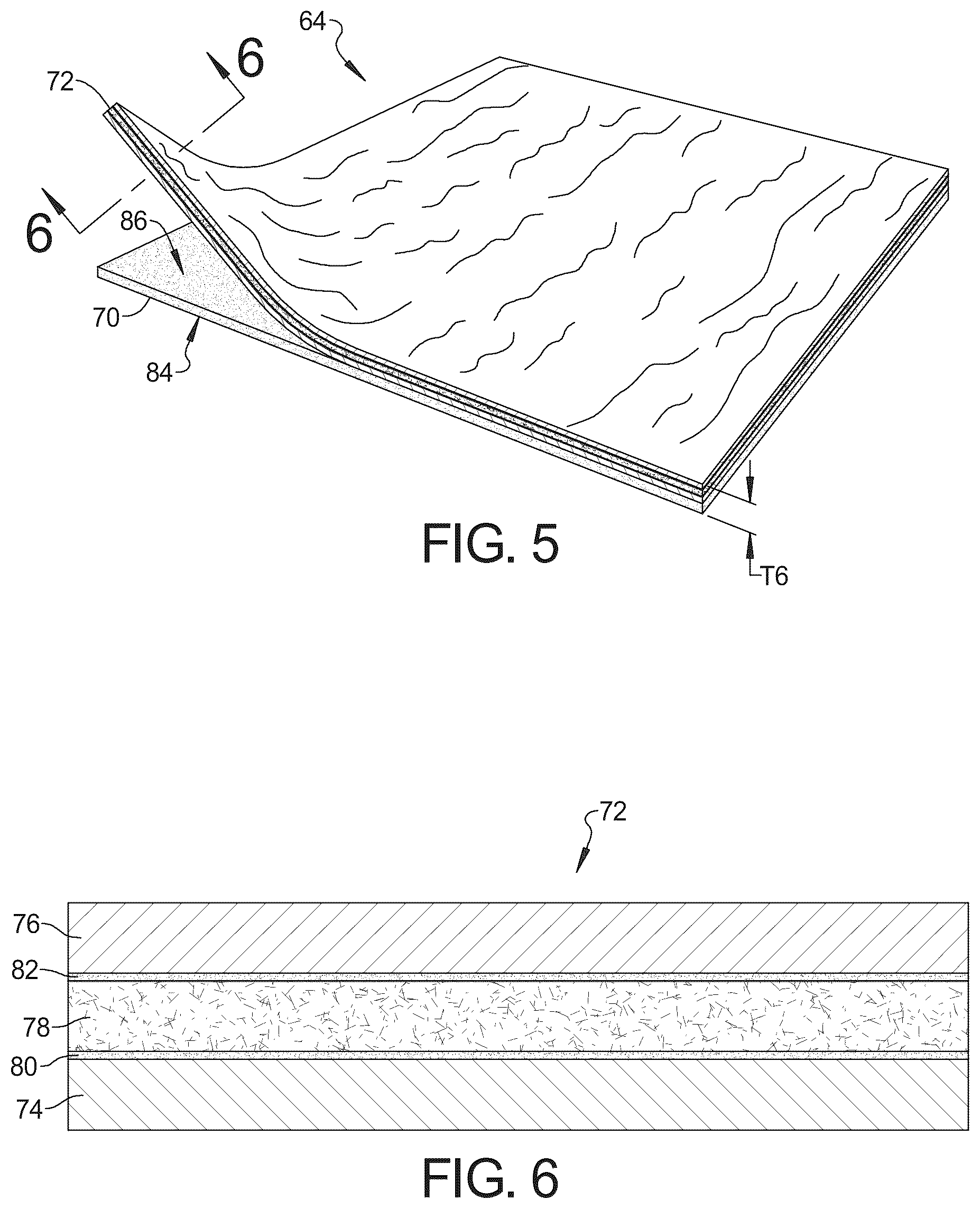 Patent US12297640 Figure 3 – Fiber board providing rigidity, sound reduction, and thermal insulation