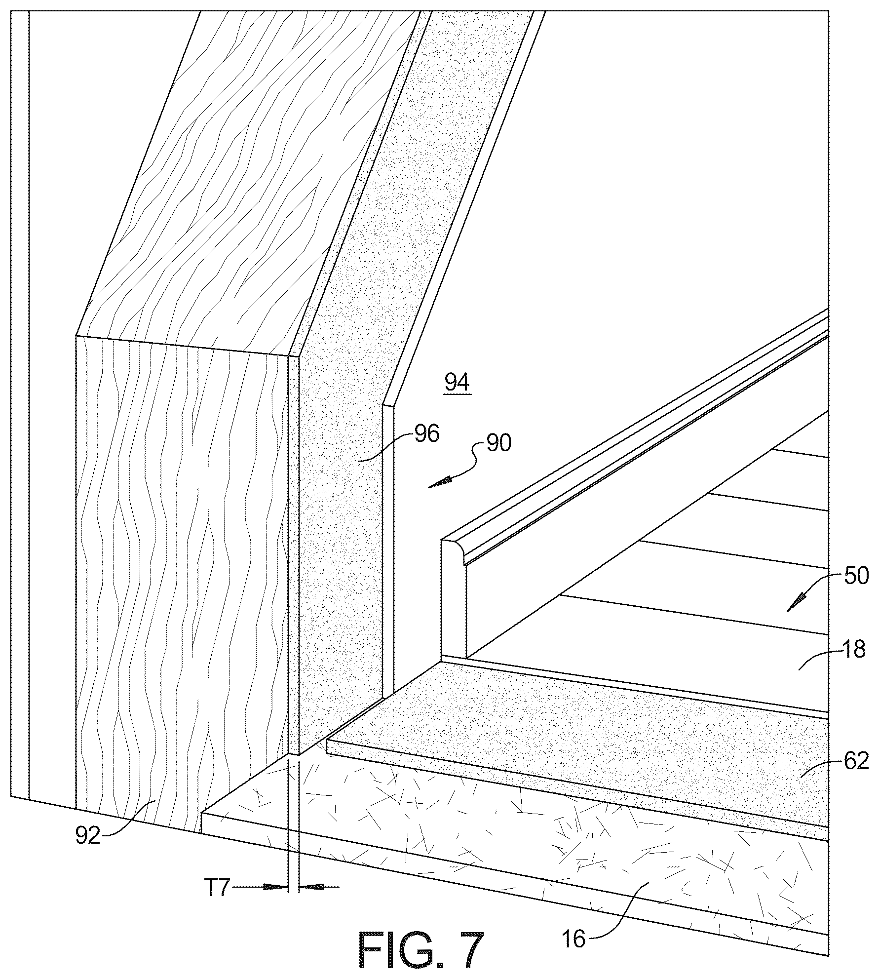 Patent US12297640 Figure 4 – Fiber board providing rigidity, sound reduction, and thermal insulation